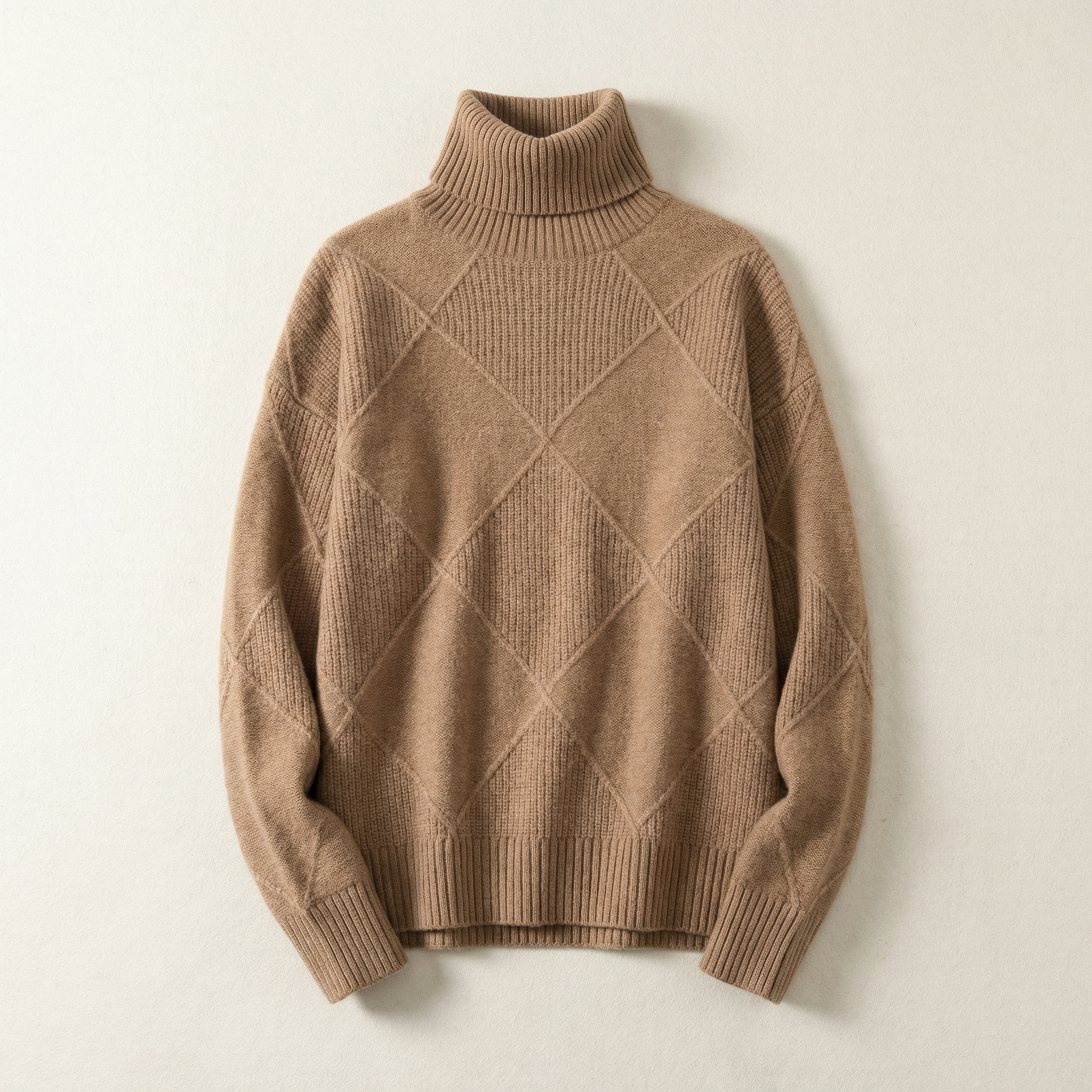Women’s Long-Sleeve Sweater – Textured Pattern