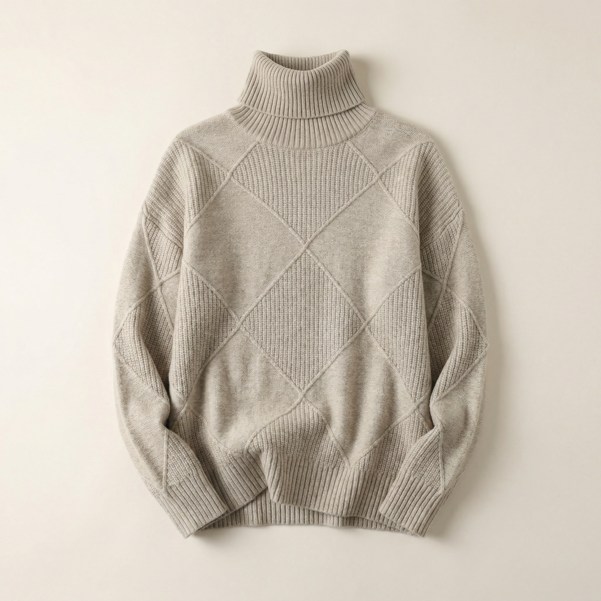 Women’s Long-Sleeve Sweater – Textured Pattern