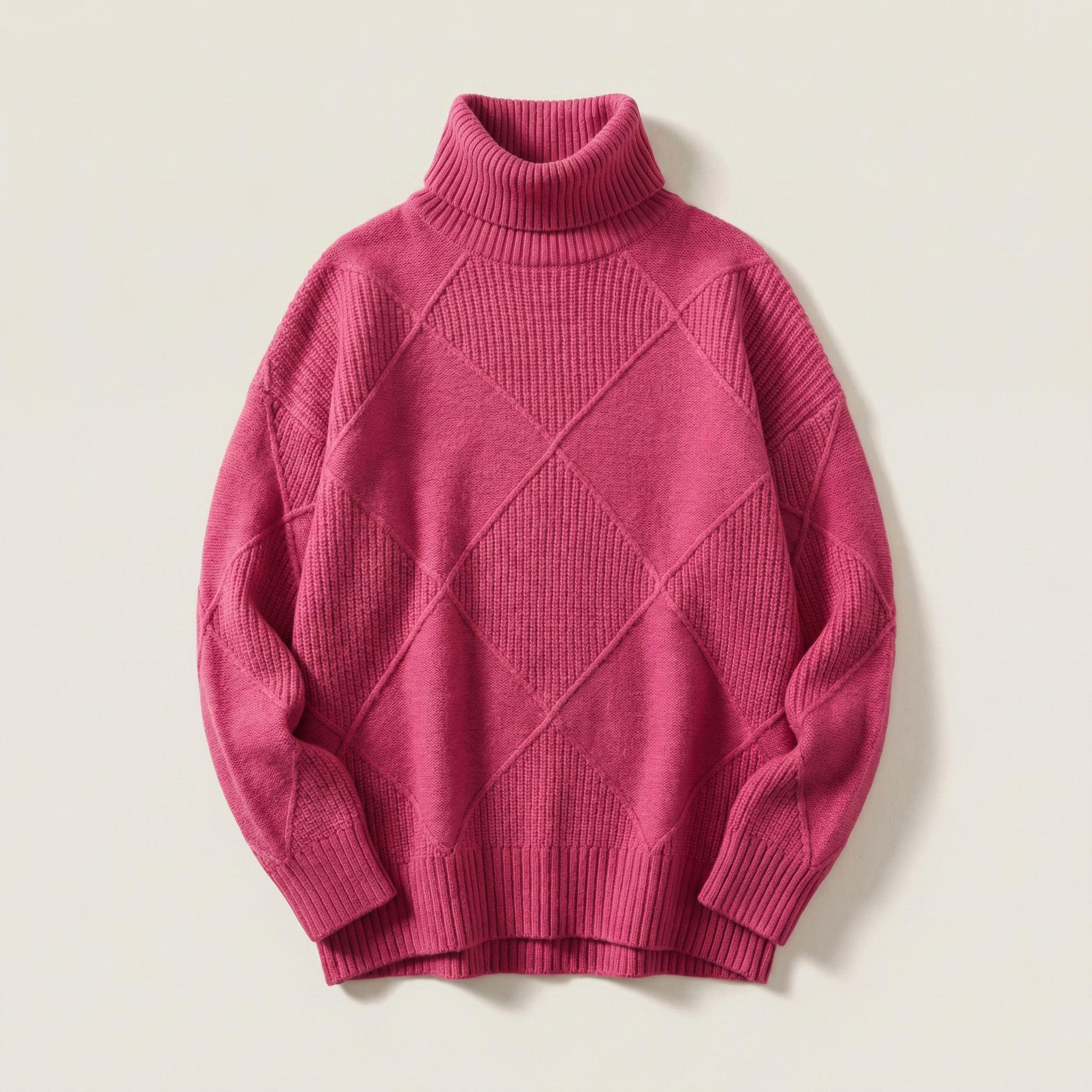 Women’s Long-Sleeve Sweater – Textured Pattern