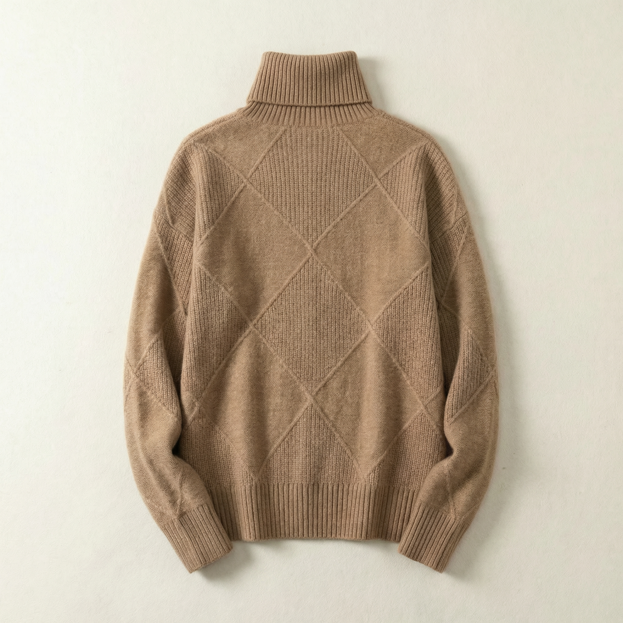 Women’s Long-Sleeve Sweater – Textured Pattern