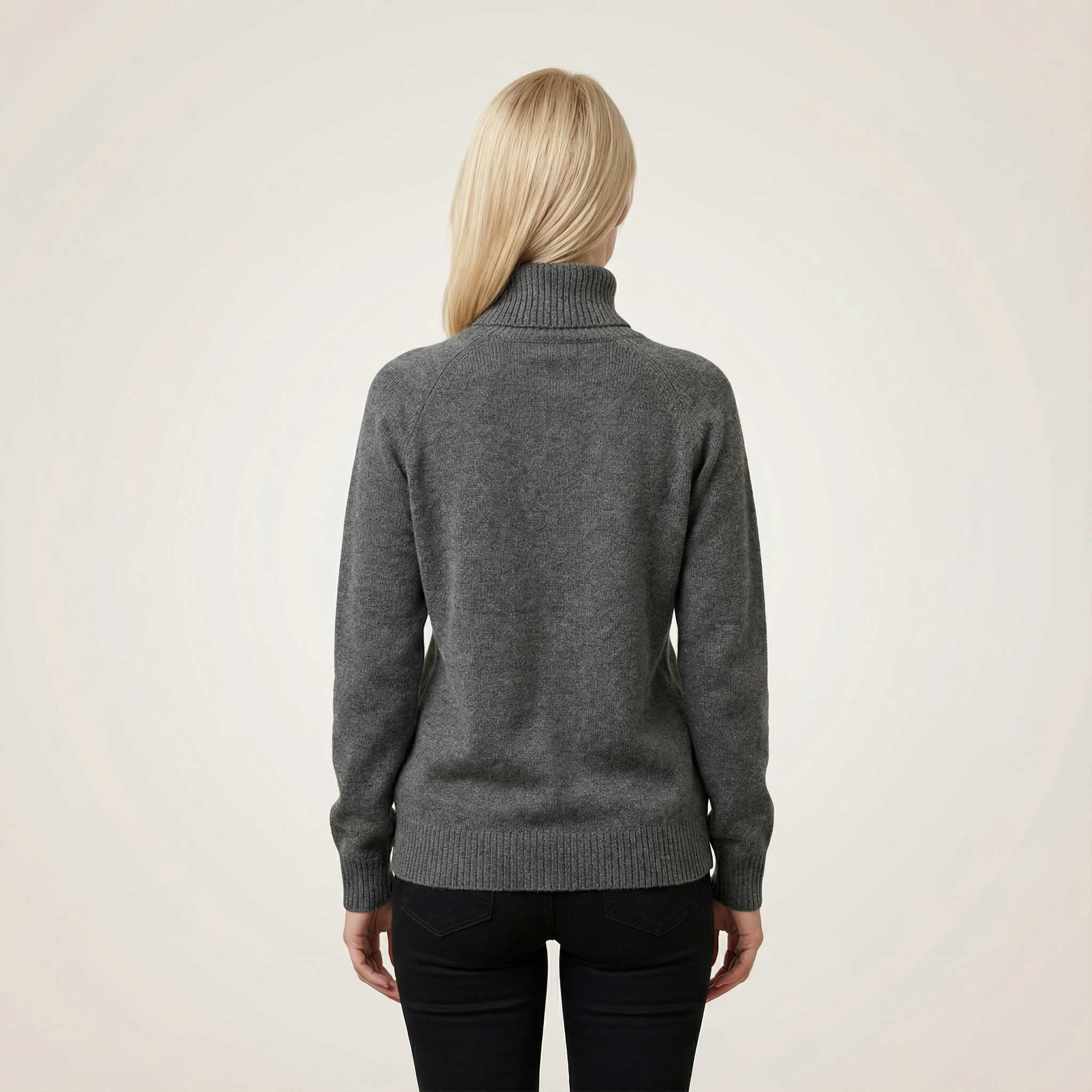 Women’s Long-Sleeve Sweater – Turtleneck Design
