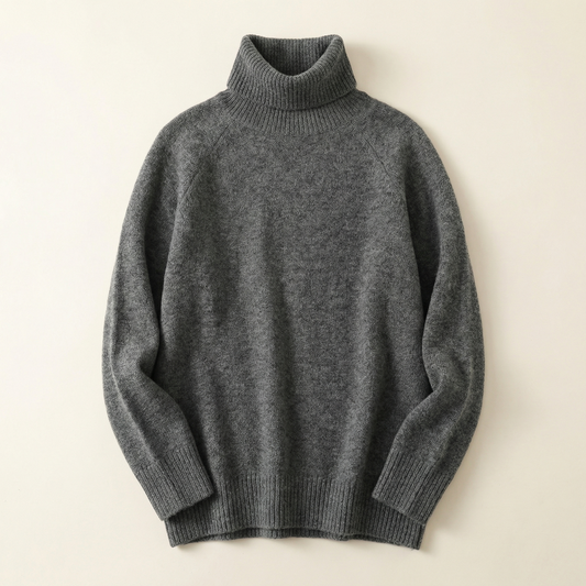 Women’s Long-Sleeve Sweater – Turtleneck Design