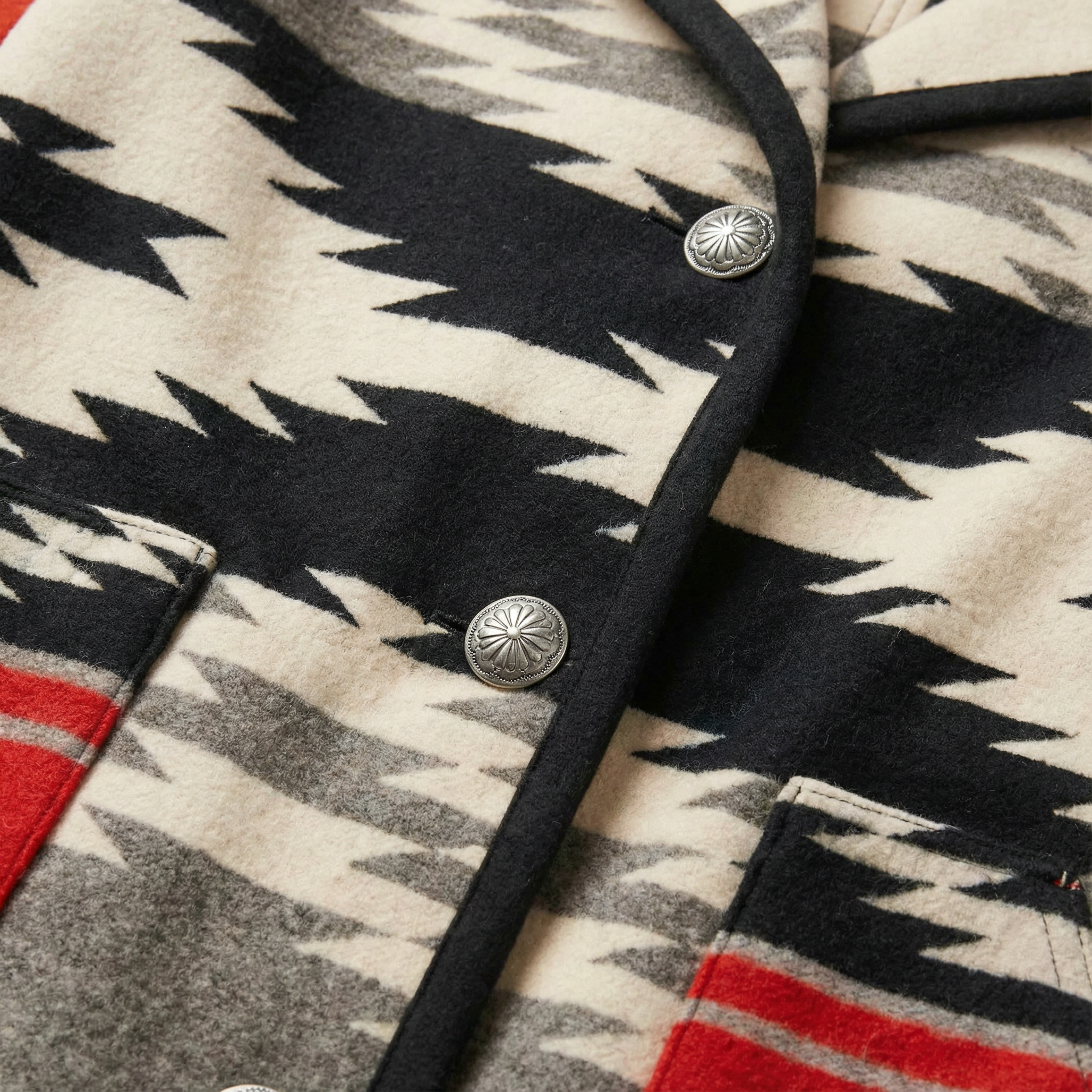 Women’s Patterned Jacket – Button Front