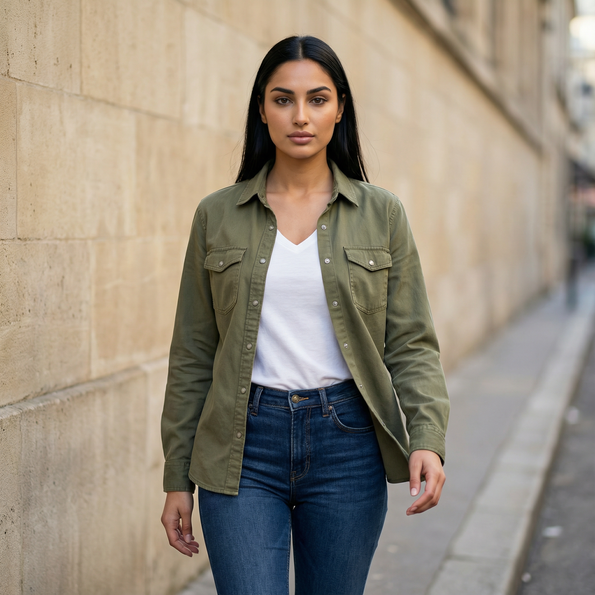 Women’s Shirt Jacket – Button Front