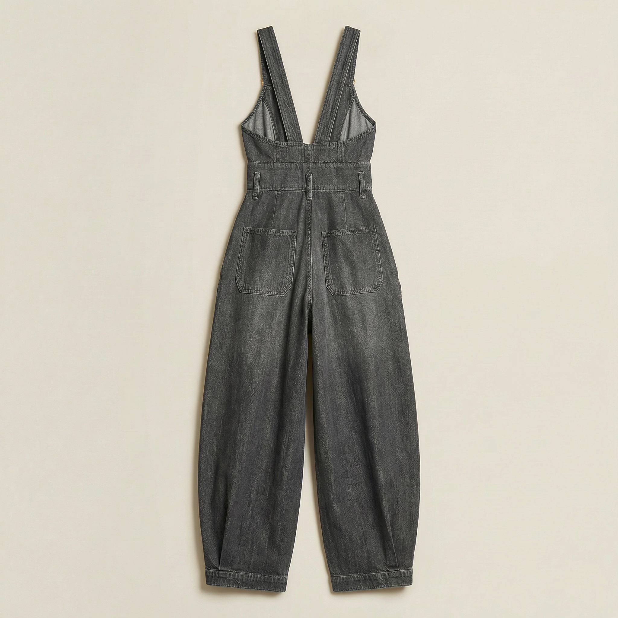 Women’s Sleeveless Jumpsuit – Adjustable Shoulder Straps