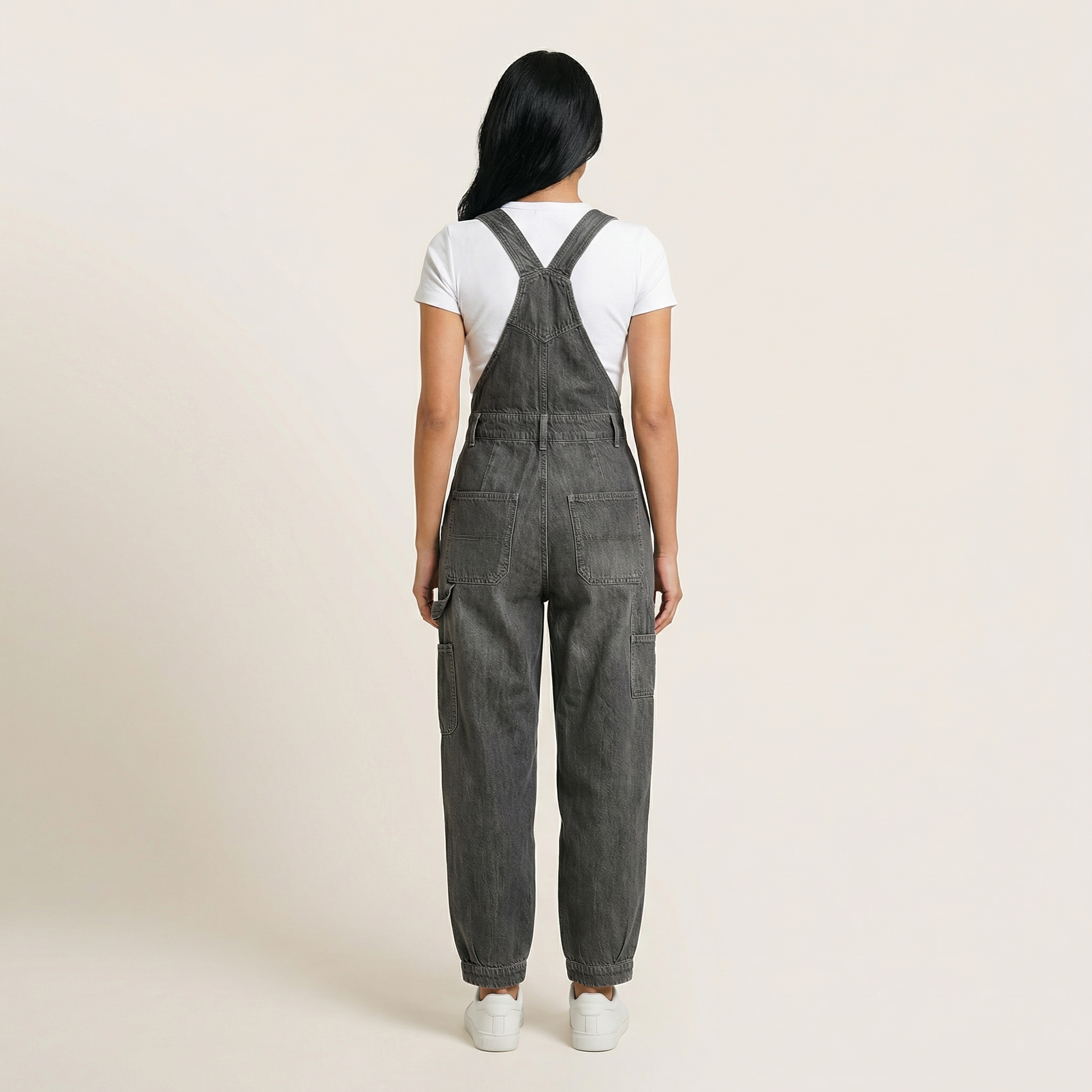 Women’s Sleeveless Jumpsuit – Adjustable Shoulder Straps