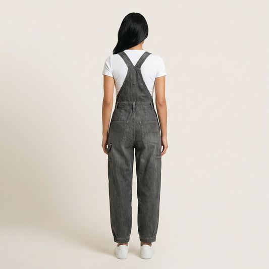 Women’s Sleeveless Jumpsuit – Adjustable Shoulder Straps