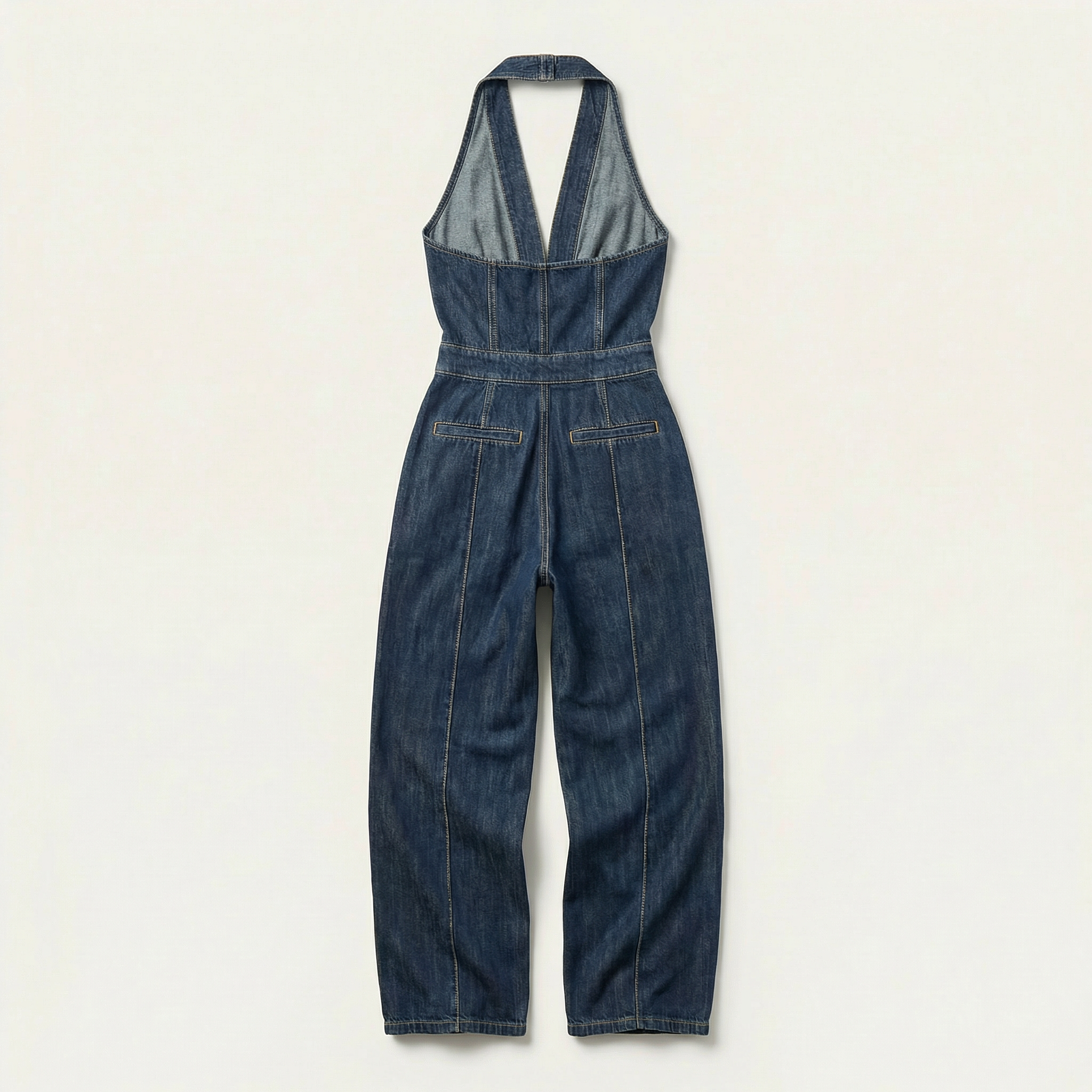 Women’s Sleeveless Jumpsuit – V-Neck Design
