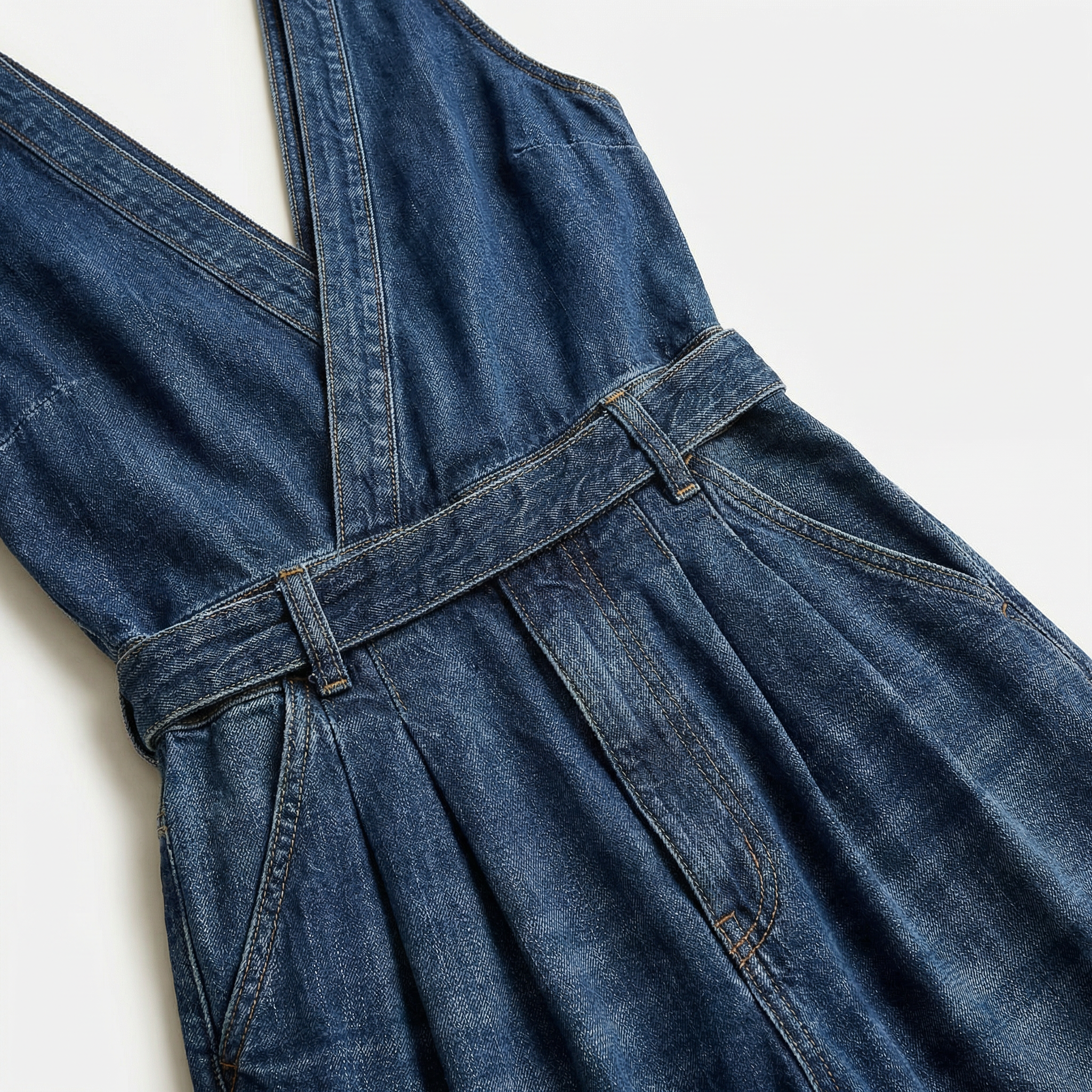Women’s Sleeveless Jumpsuit – V-Neck Design