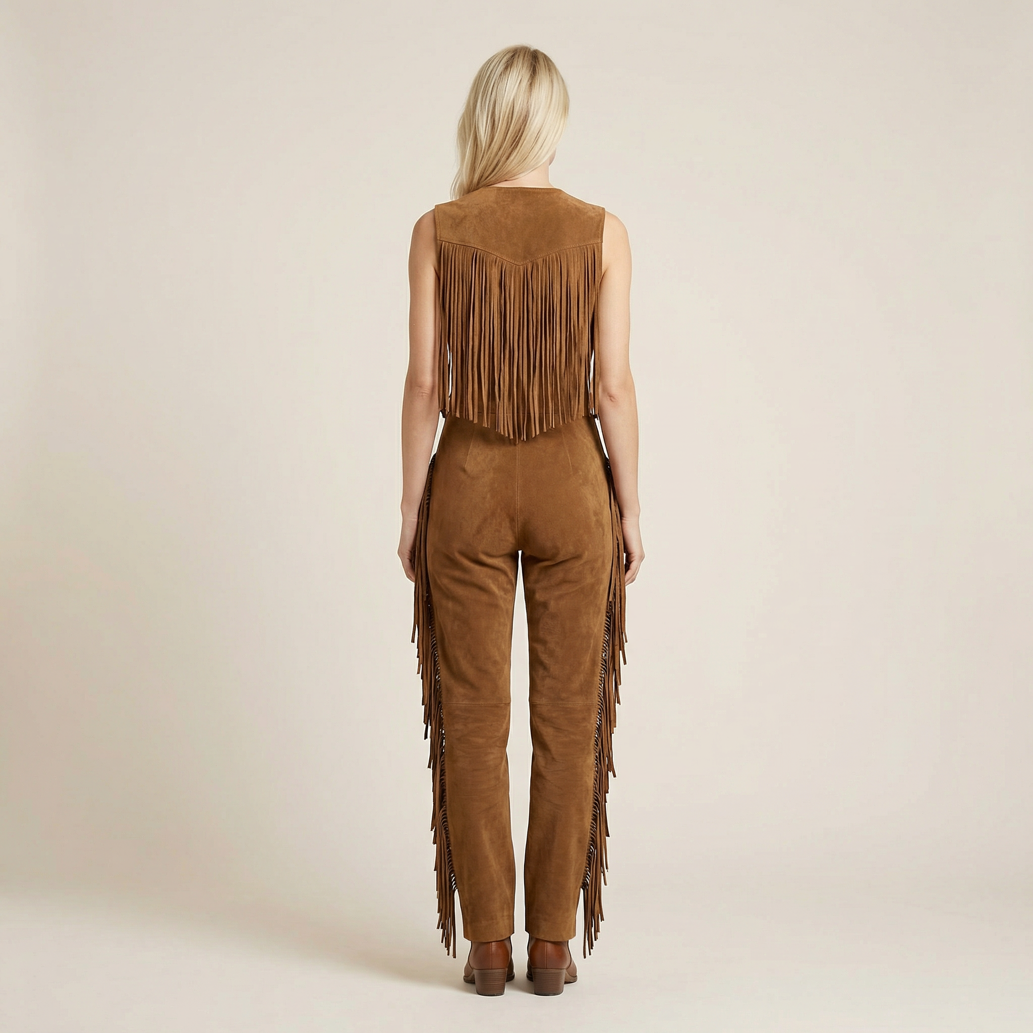 Women’s Sleeveless Jumpsuit – Zip Front