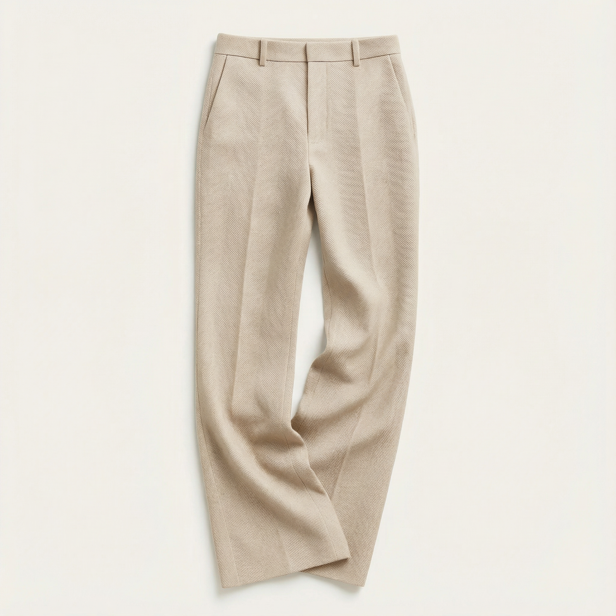 Women’s Trousers – High-Rise Waist, Straight Leg