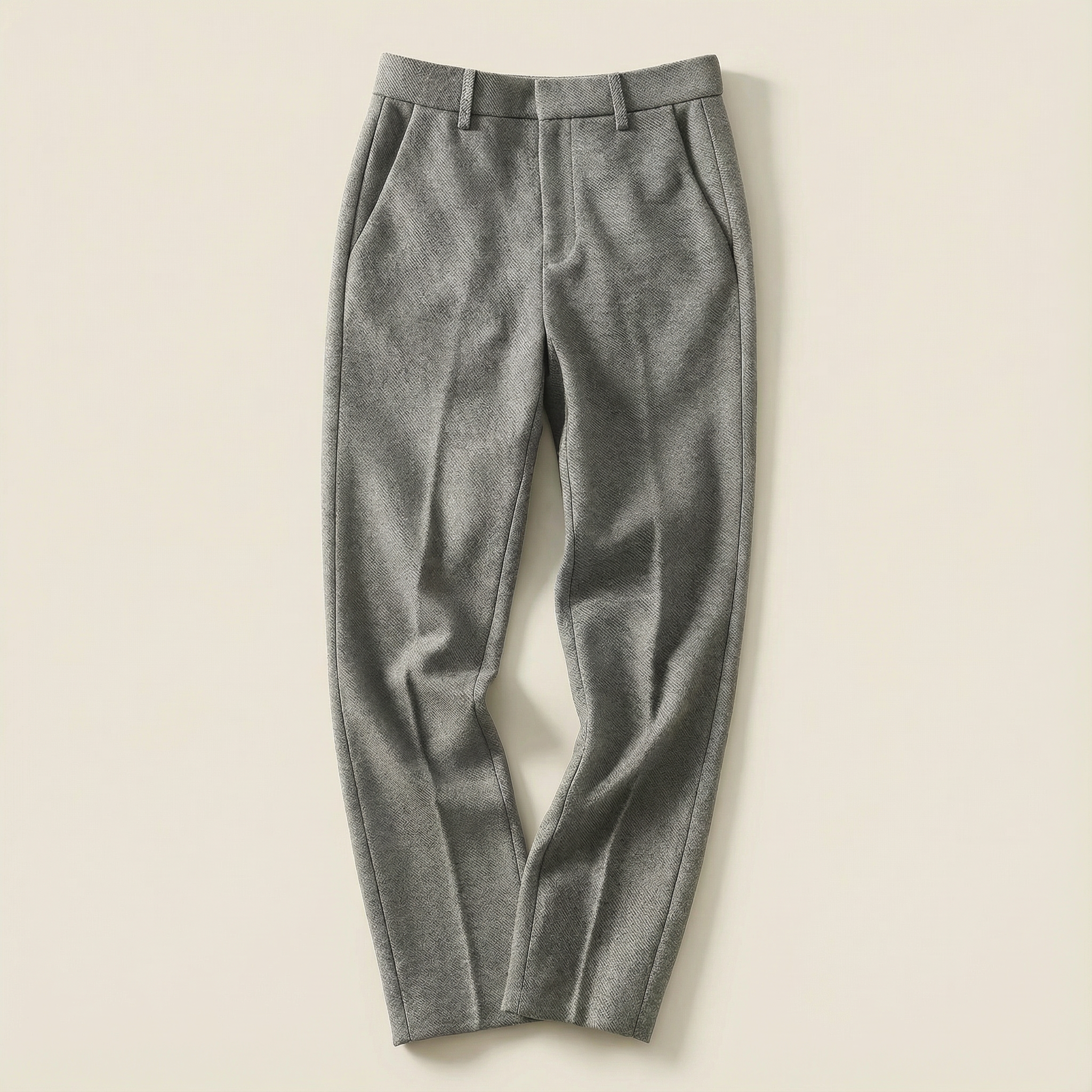 Women’s Trousers – High-Rise Waist, Straight Leg