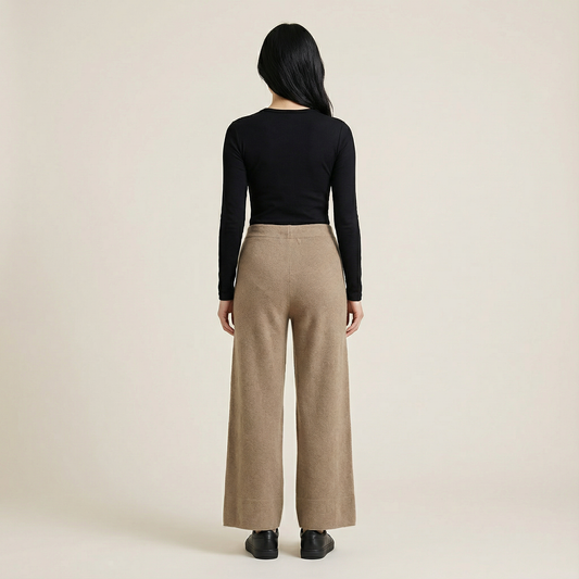 Women’s Wide-Leg Pants – Drawstring Waist, Full Length