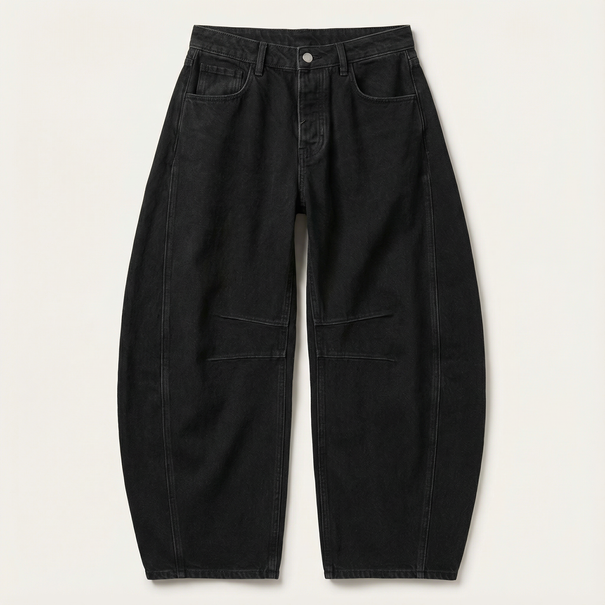 Women’s Wide-Leg Pants – High-Rise Waist, Seam Detail