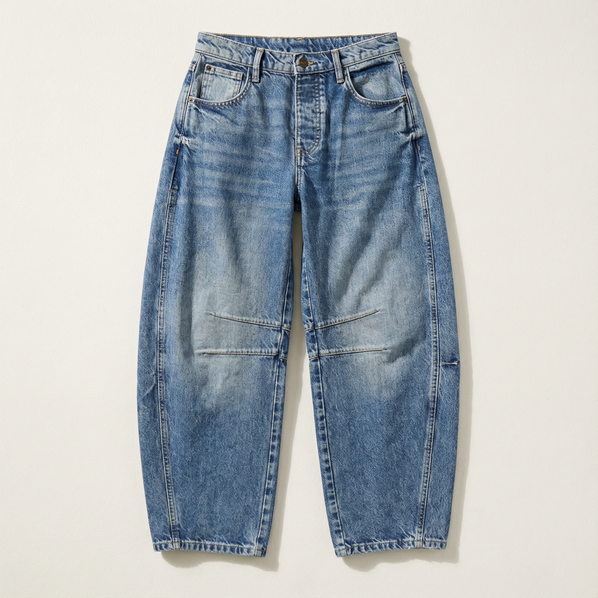 Women’s Wide-Leg Pants – High-Rise Waist, Seam Detail