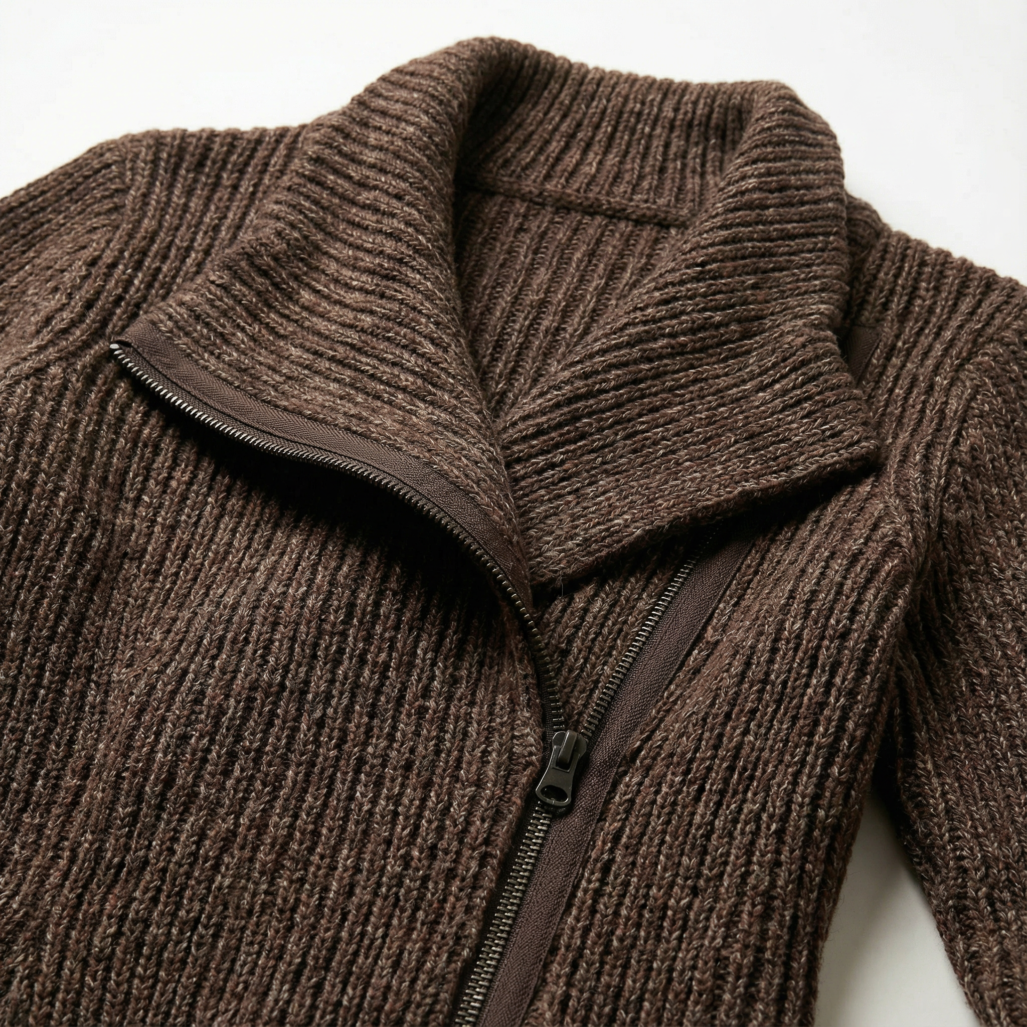 Women’s Zip-Front Jacket – Asymmetrical Collar