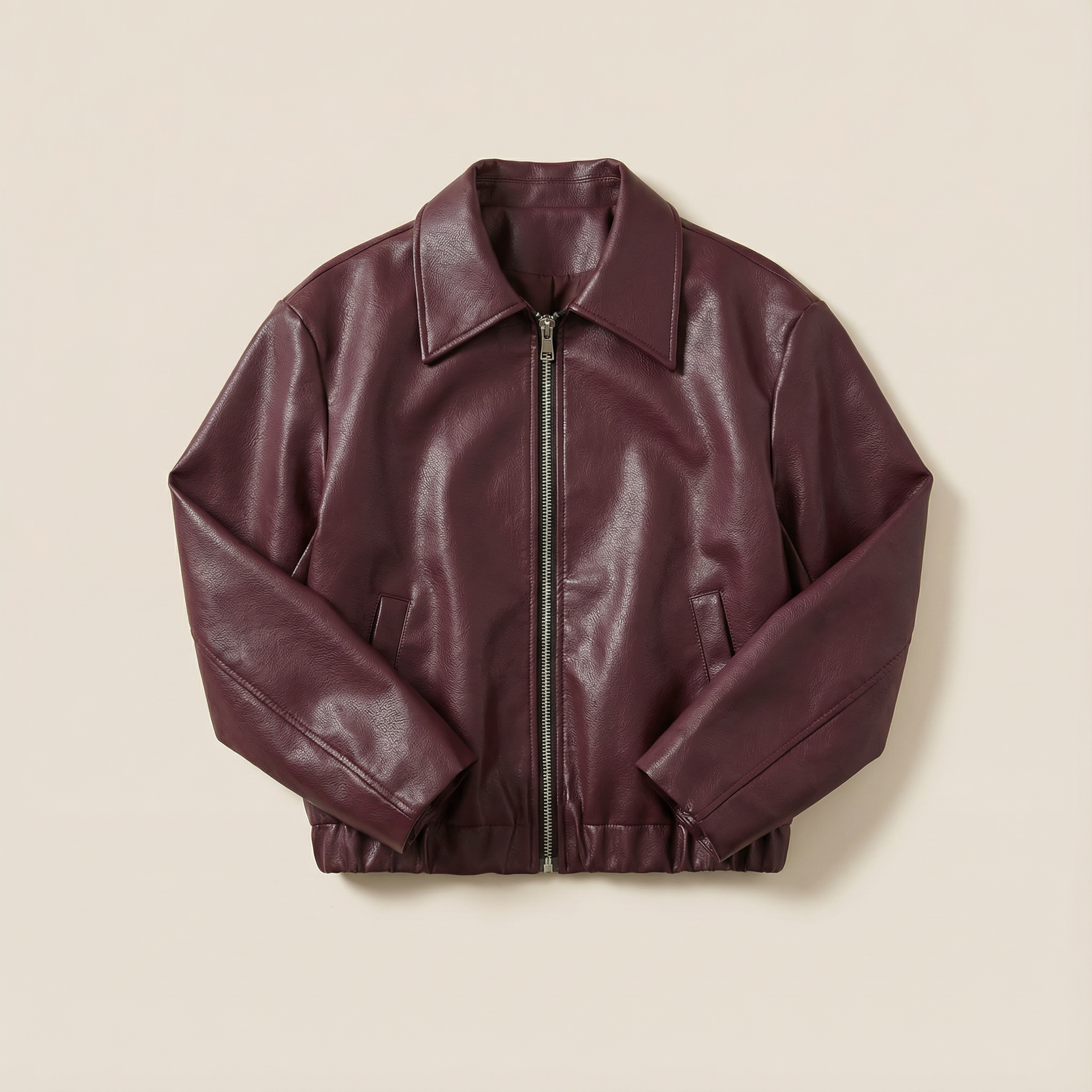 Women’s Zip-Front Jacket – Collared Design