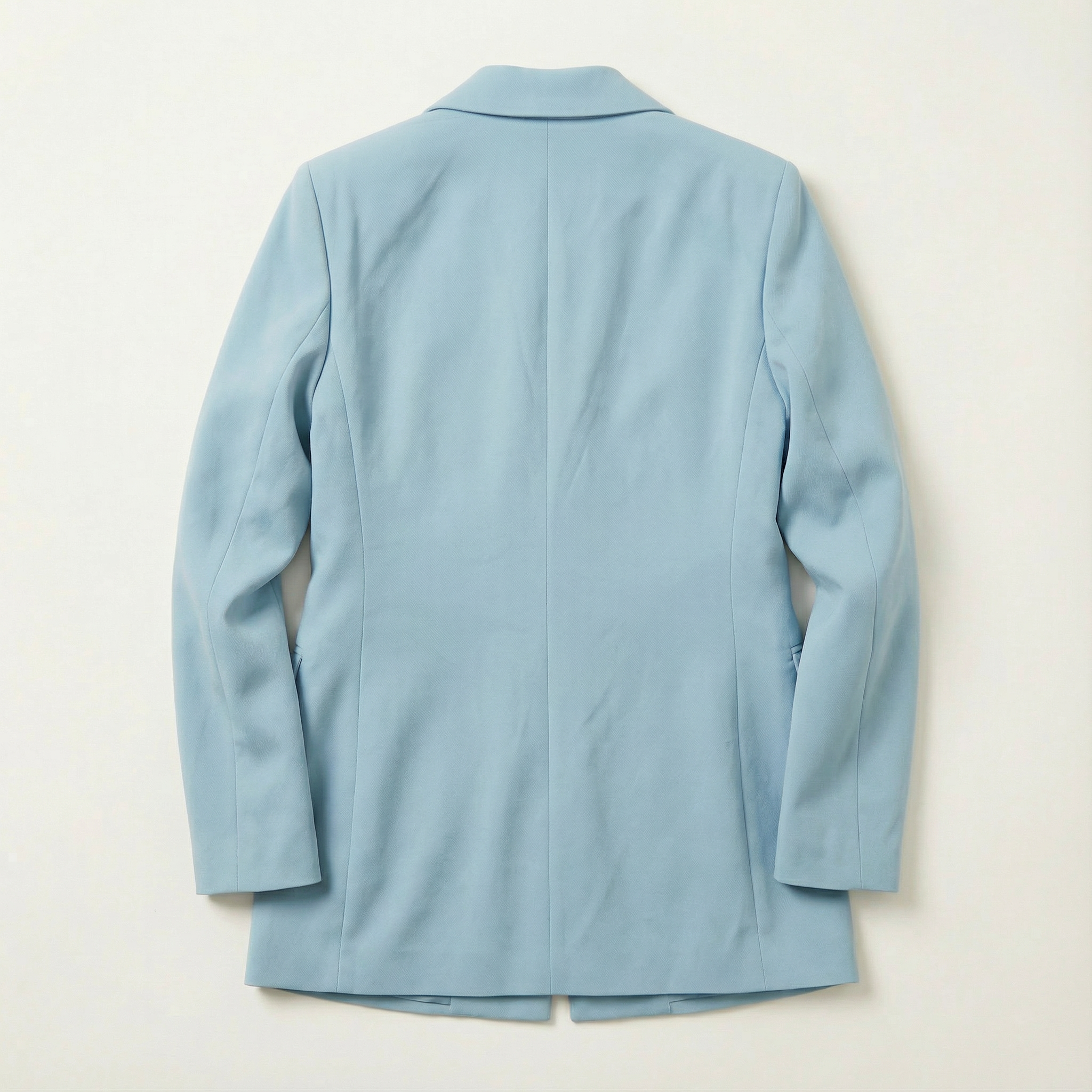 Women’s Blazer – Double-Breasted Front, Long Sleeves, Classic Lapel Design