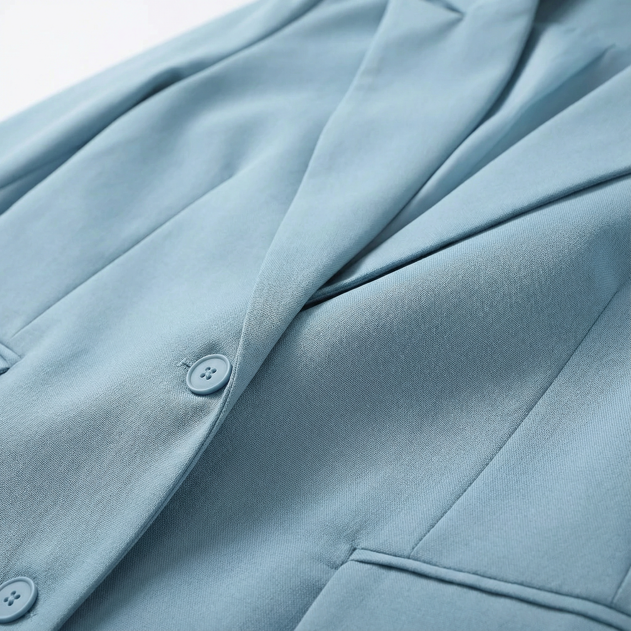 Women’s Blazer – Double-Breasted Front, Long Sleeves, Classic Lapel Design