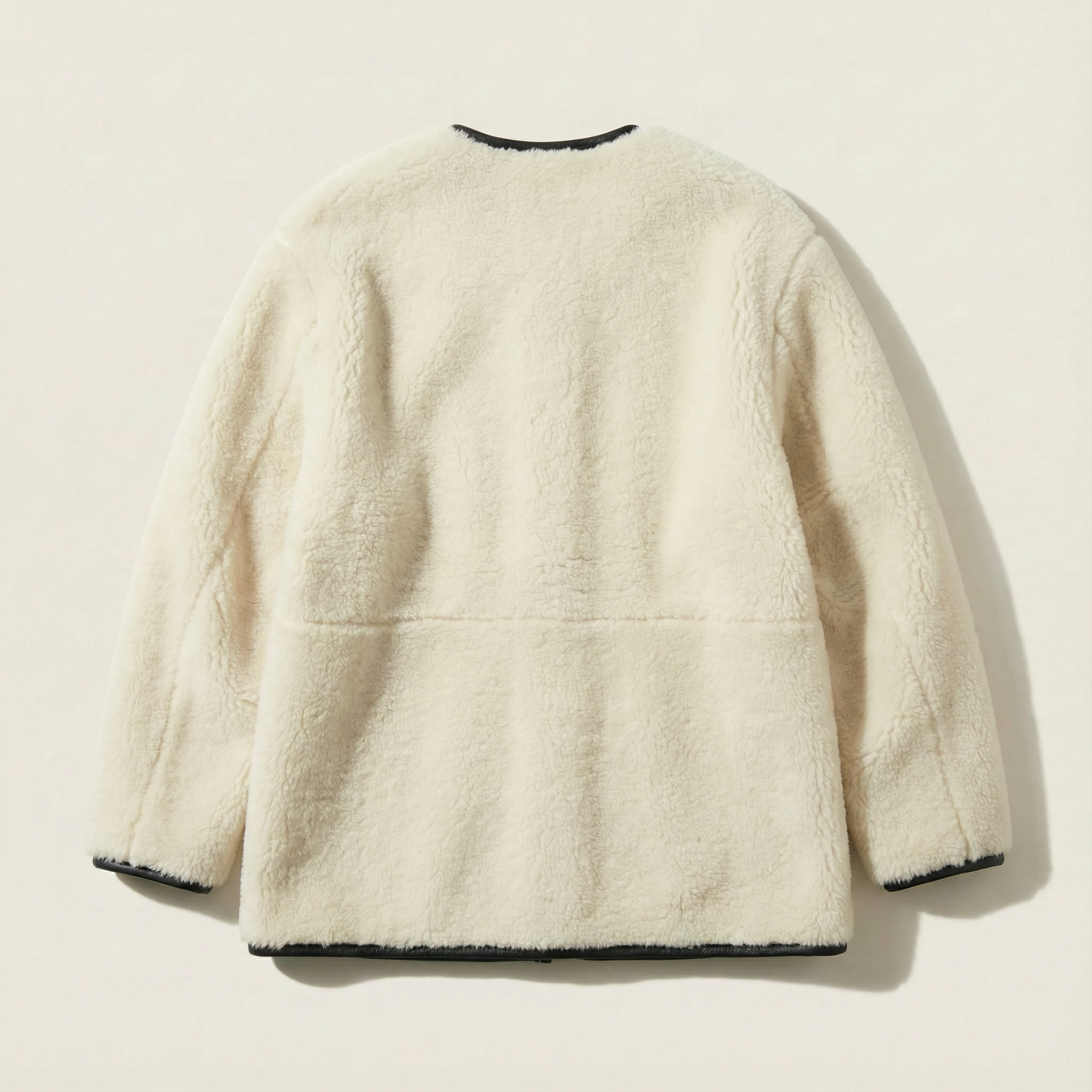 Women’s Cardigan Coat – Metal Snap Closure, Long Sleeves