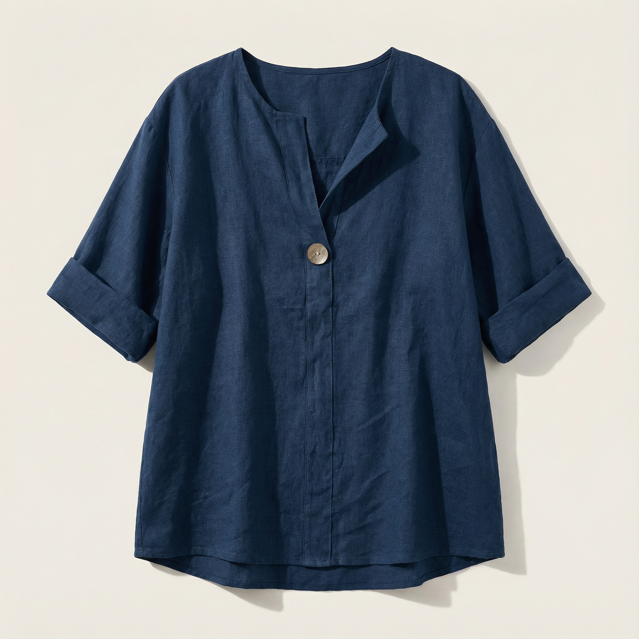 Women’s Casual V-Neck Blouse – Relaxed Modern Fit