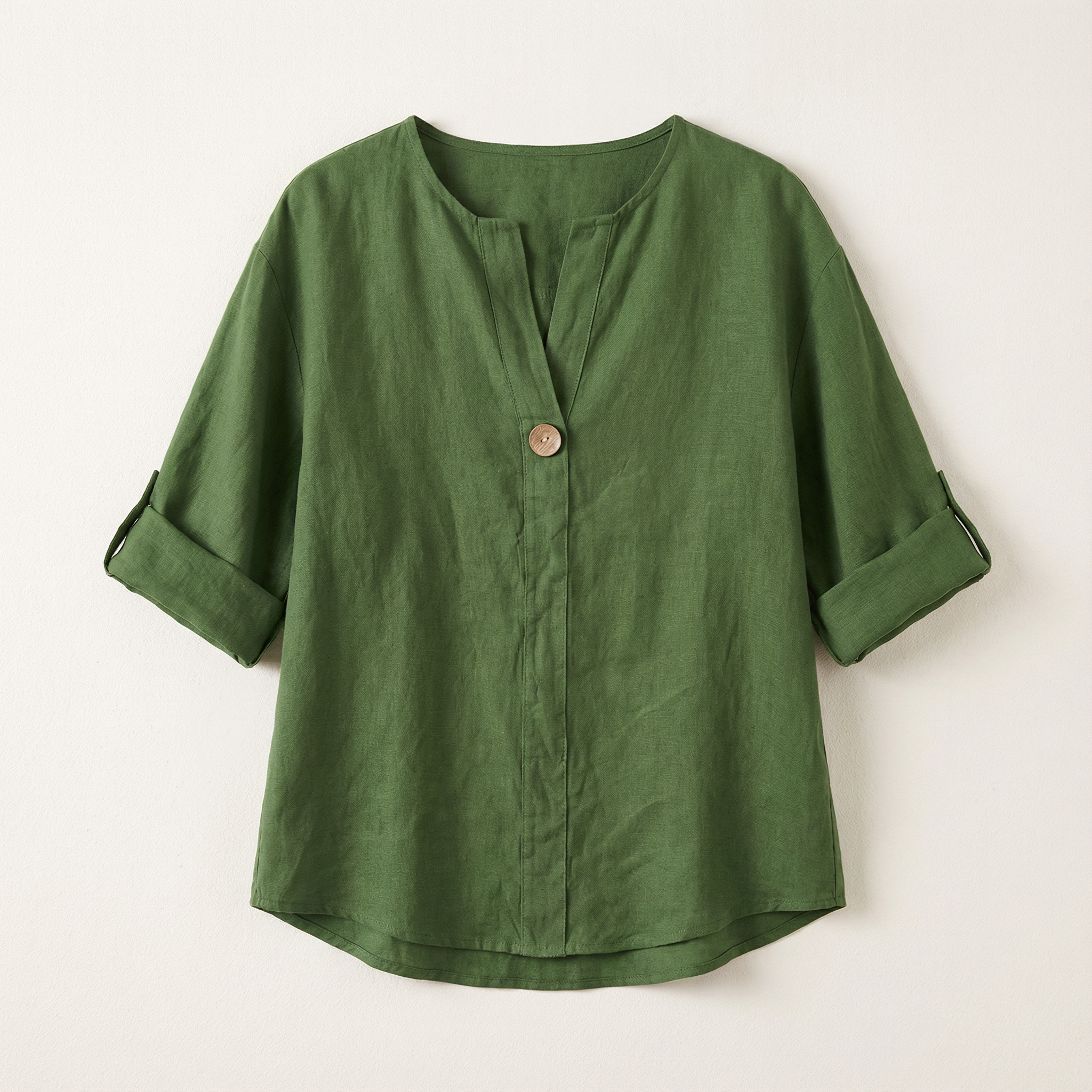 Women’s Casual V-Neck Blouse – Relaxed Modern Fit