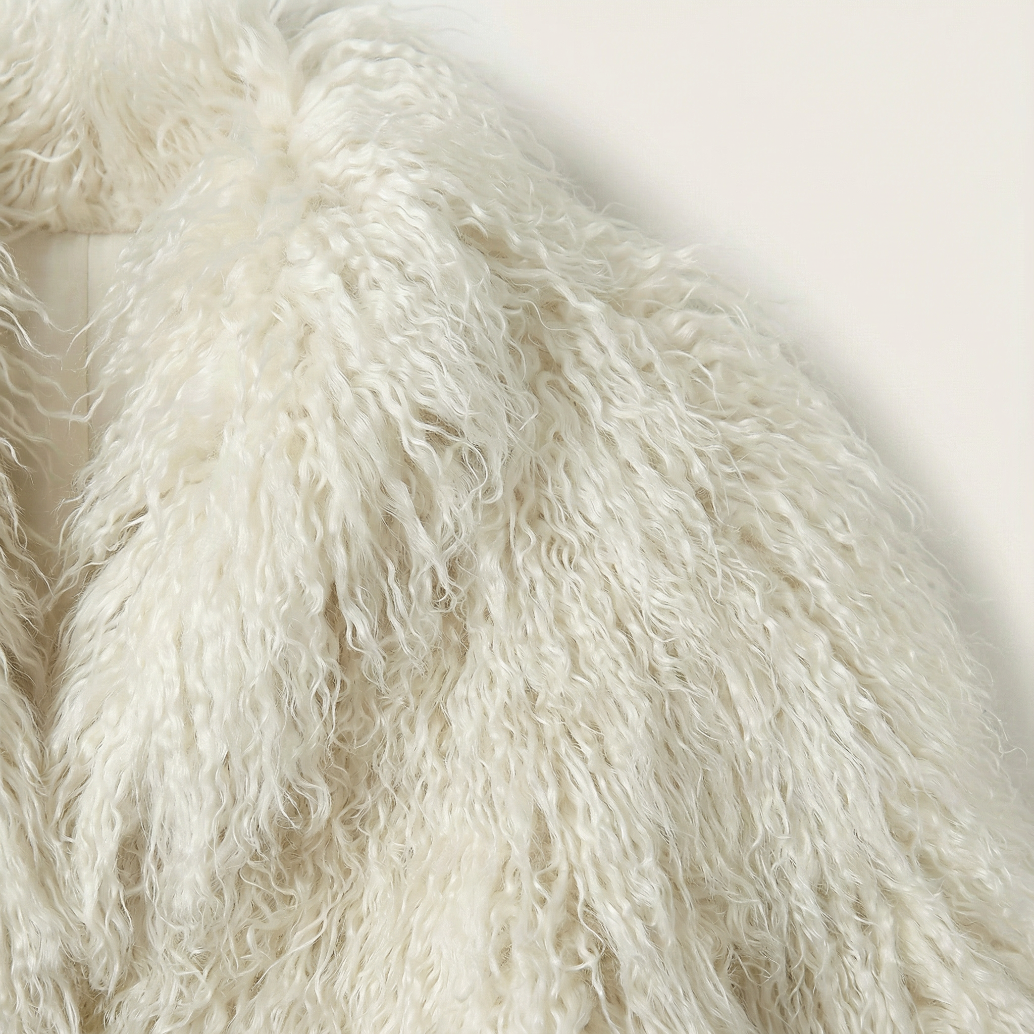 Women’s Cropped Coat – Long Sleeves, Textured Finish