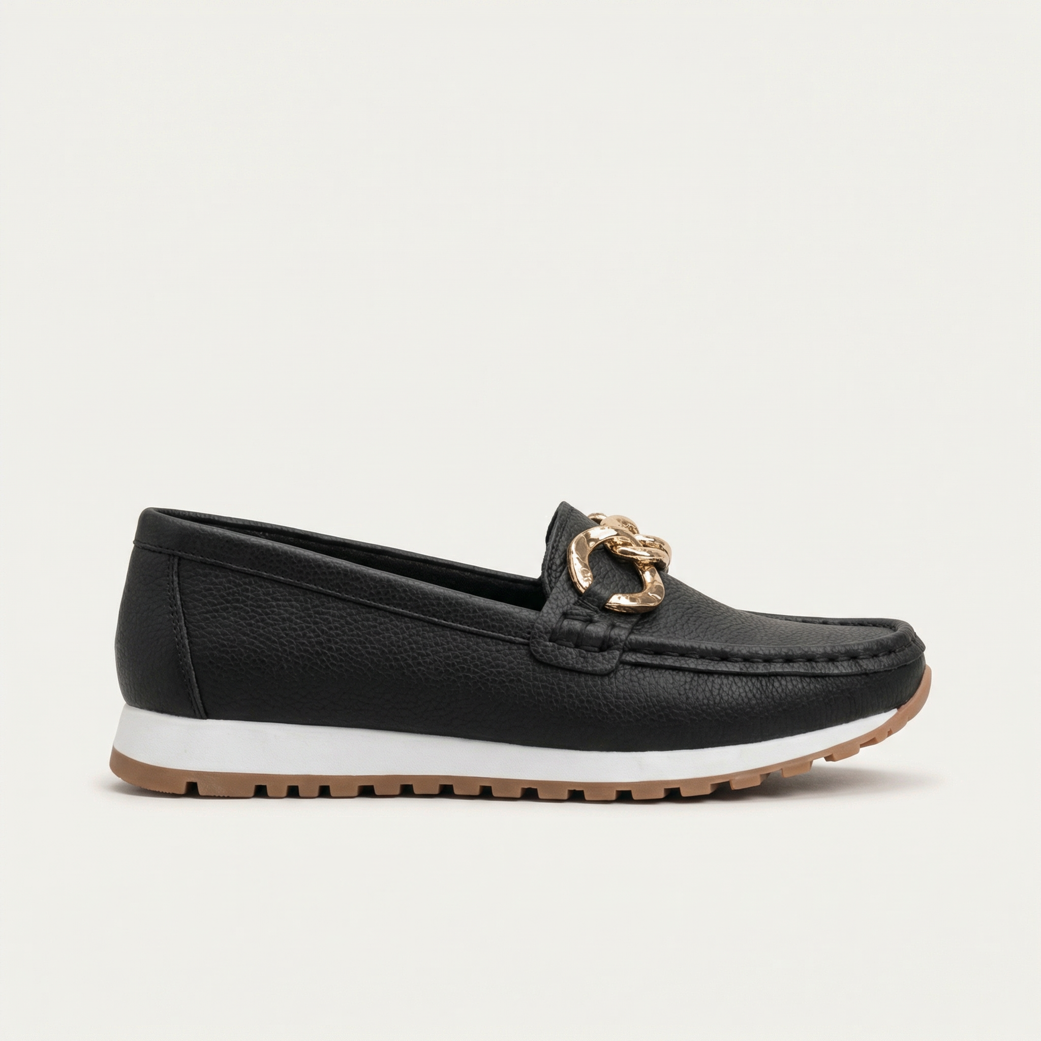 Women’s Flat Loafers – Buckle Detail Design