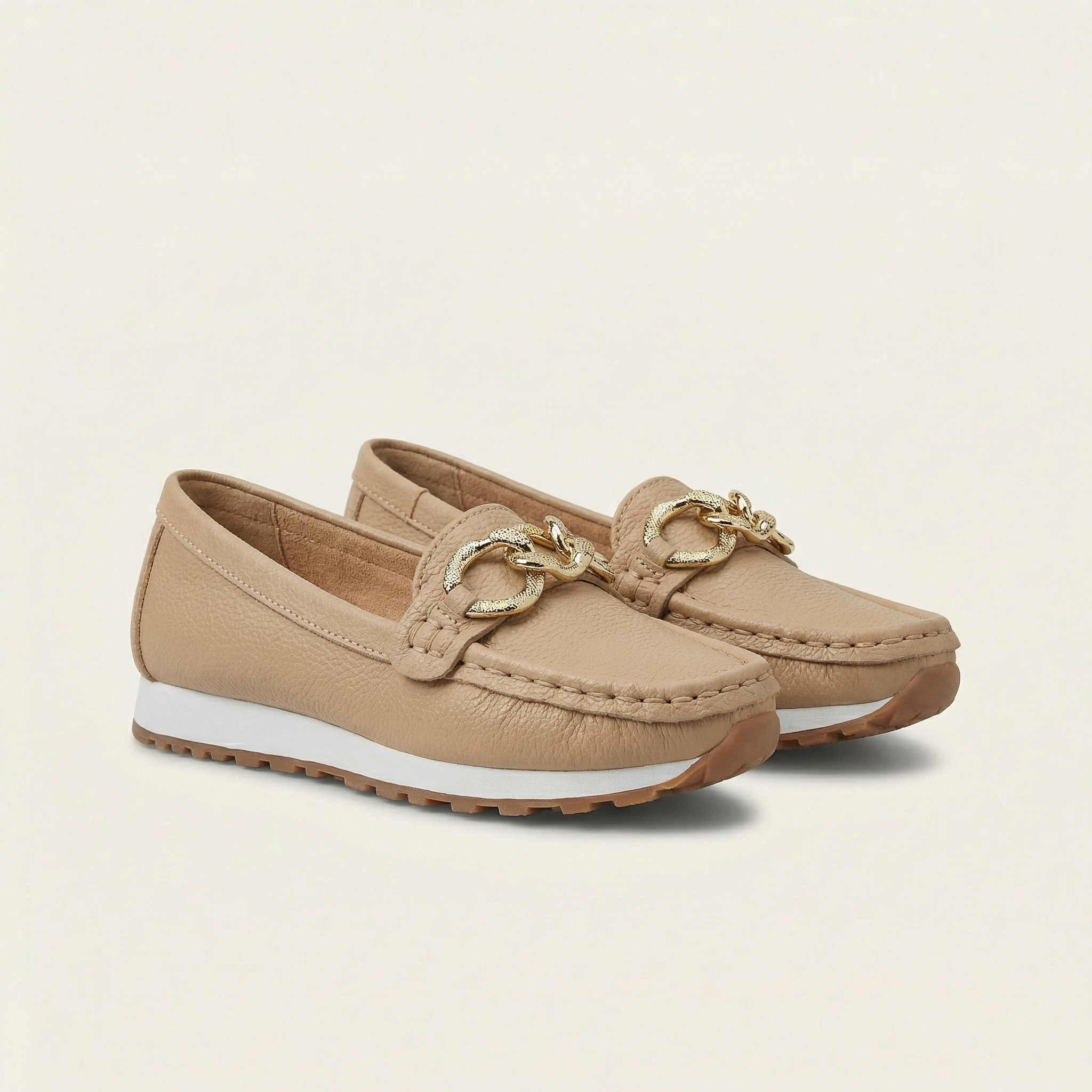 Women’s Flat Loafers – Buckle Detail Design