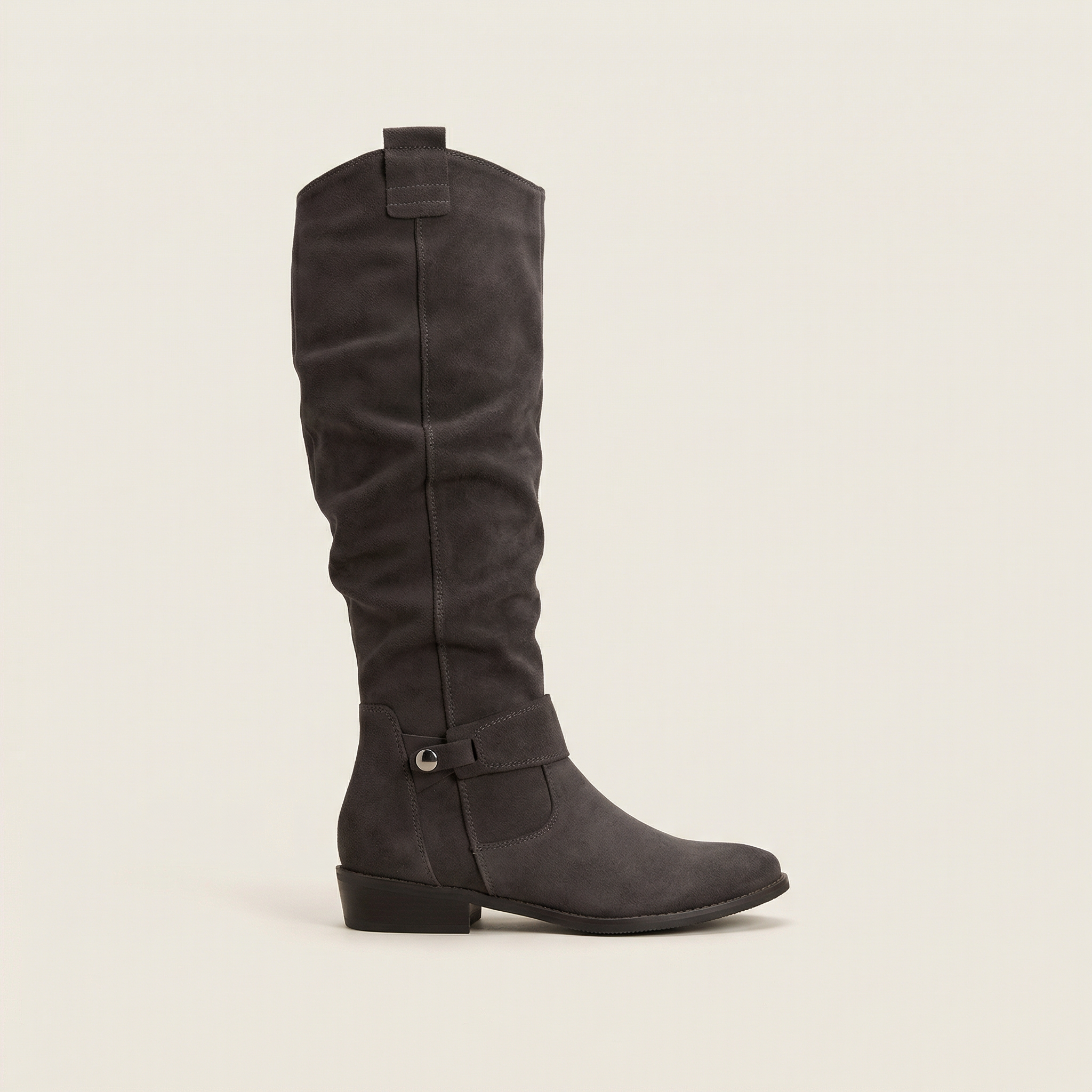 Women’s Knee Boots – Low Heel Pull-On Style
