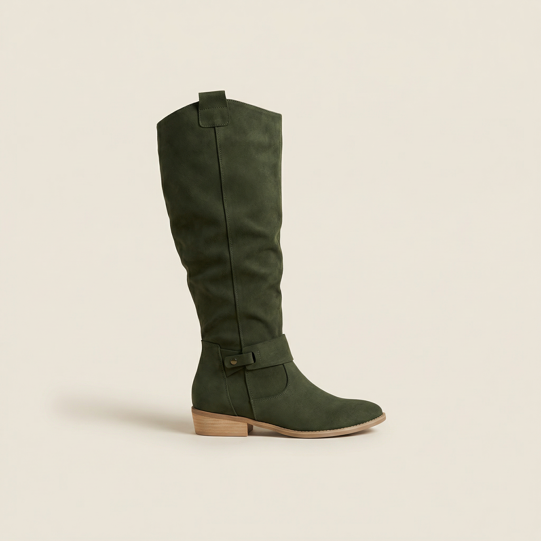 Women’s Knee Boots – Low Heel Pull-On Style