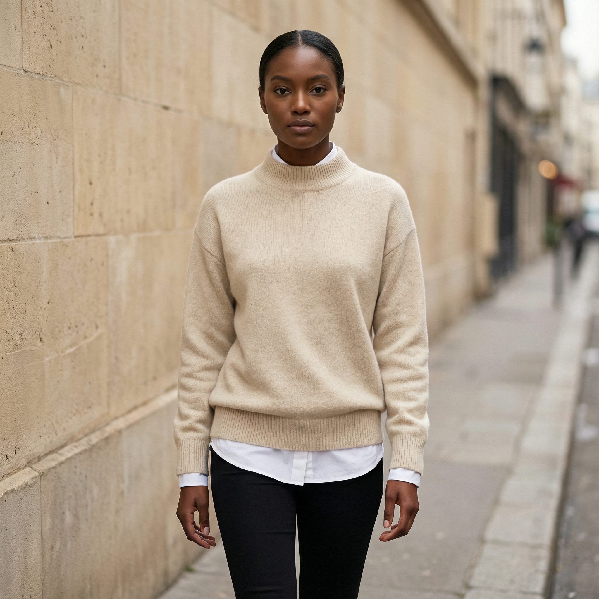 Women’s Long-Sleeve Sweater – Crew Neck