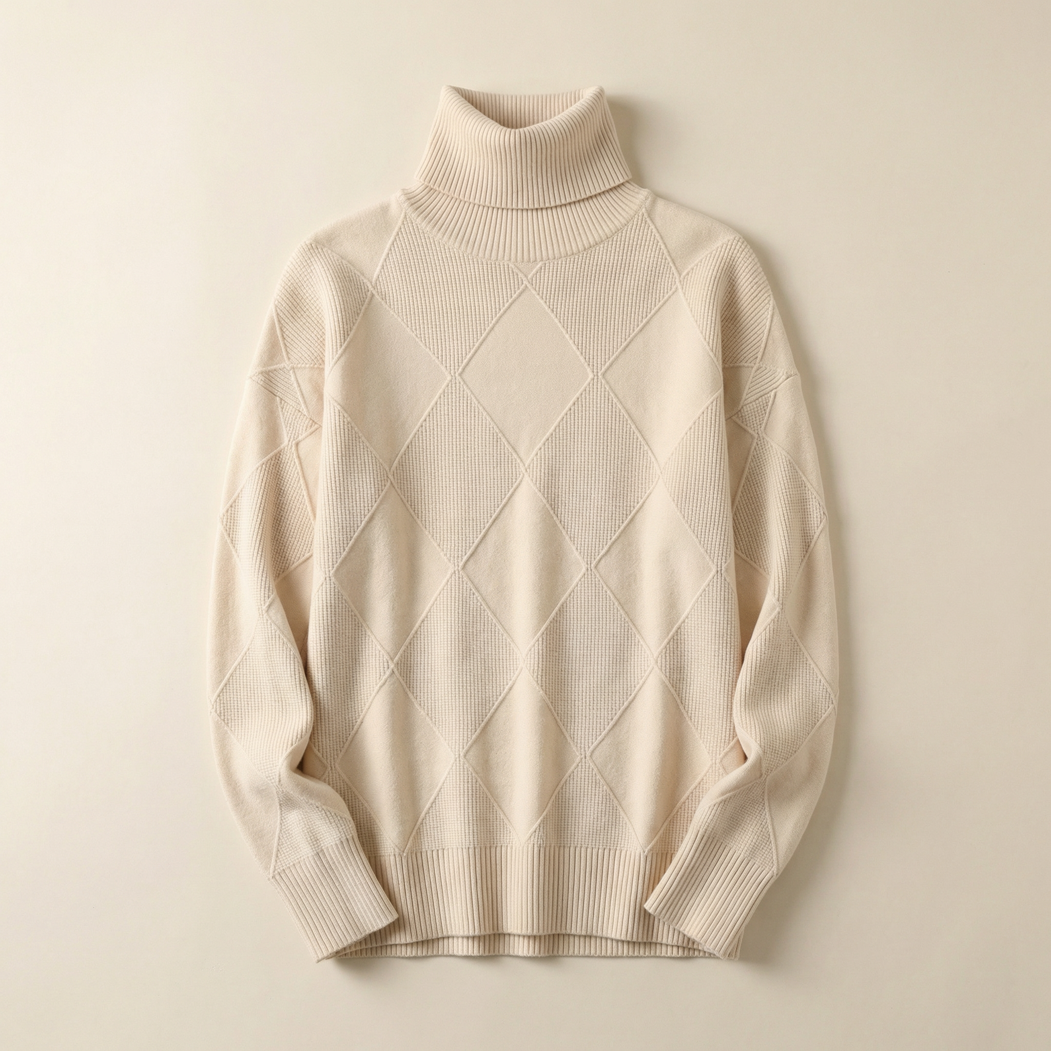 Women’s Long-Sleeve Sweater – Textured Pattern