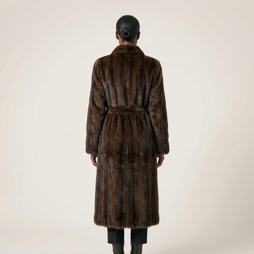 Women’s Long Coat – Long Sleeves, Open Front Design