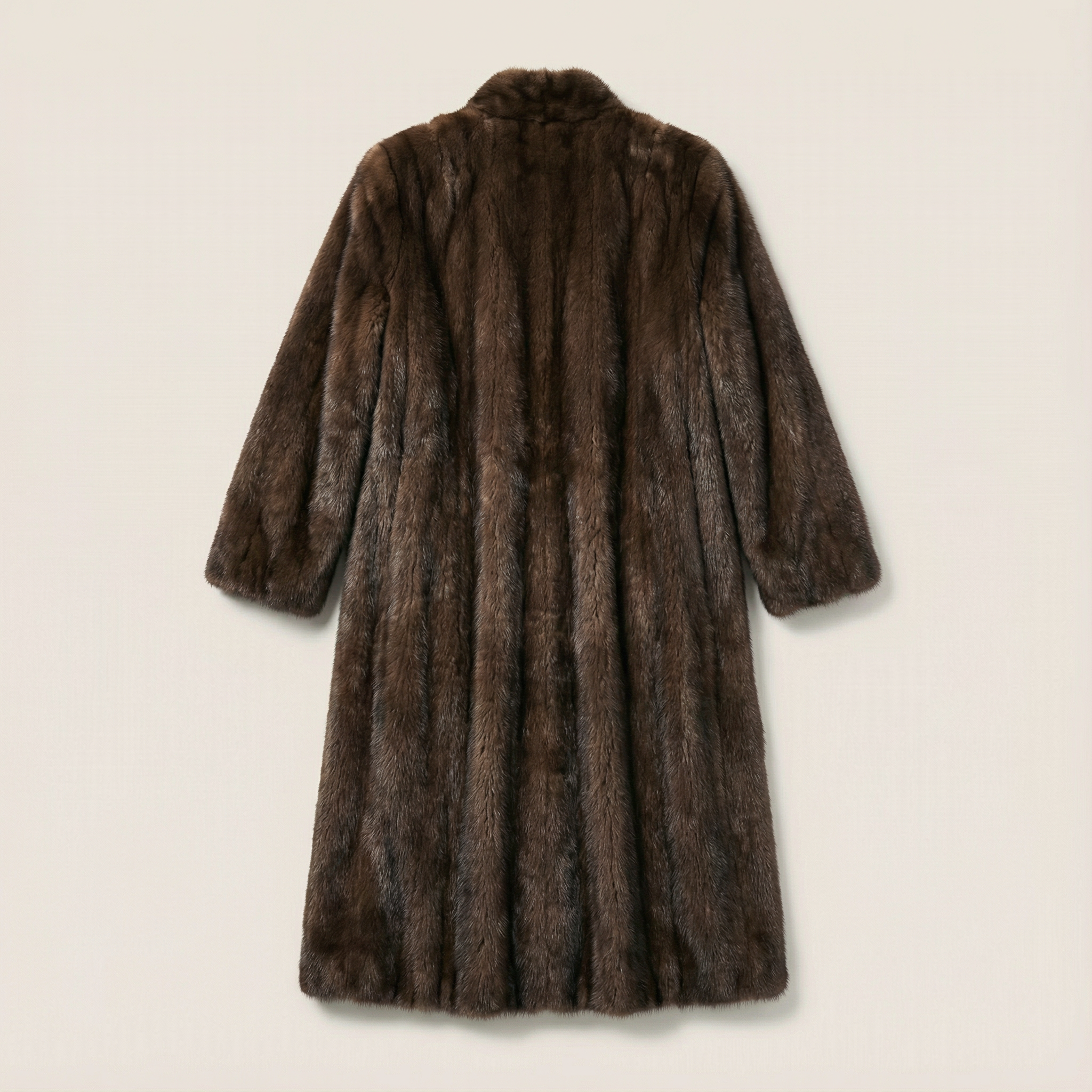 Women’s Long Coat – Long Sleeves, Open Front Design