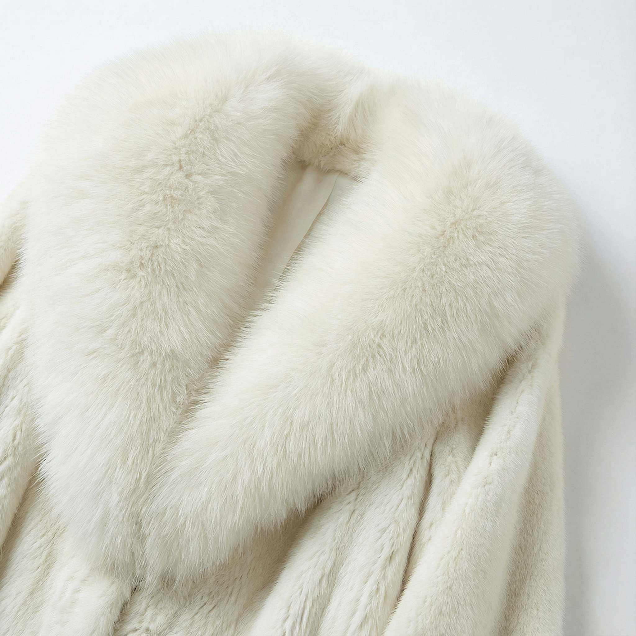 Women’s Long Overcoat – Collar Design, Long Sleeves