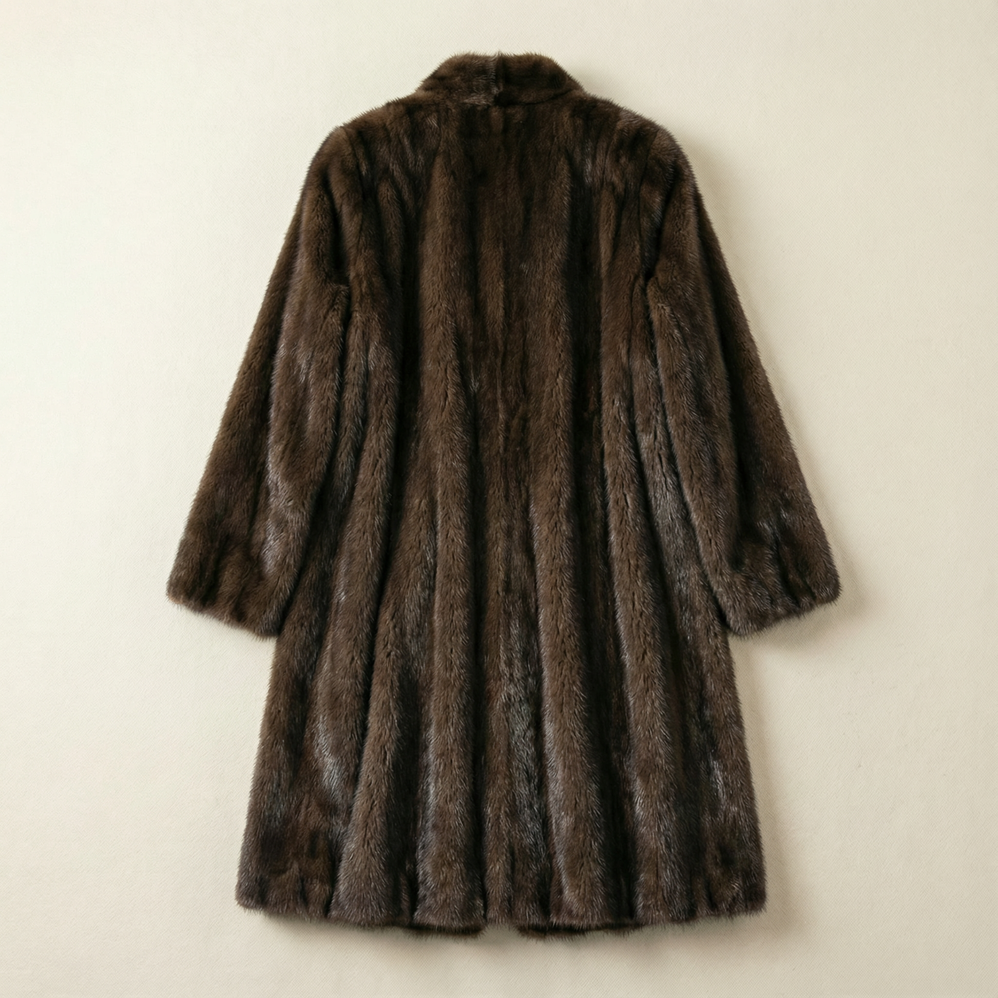 Women’s Long Overcoat – Lapel Design, Long Sleeves