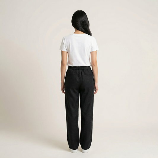 Women’s Lounge Pants – Elastic Waist Drawstring Trousers