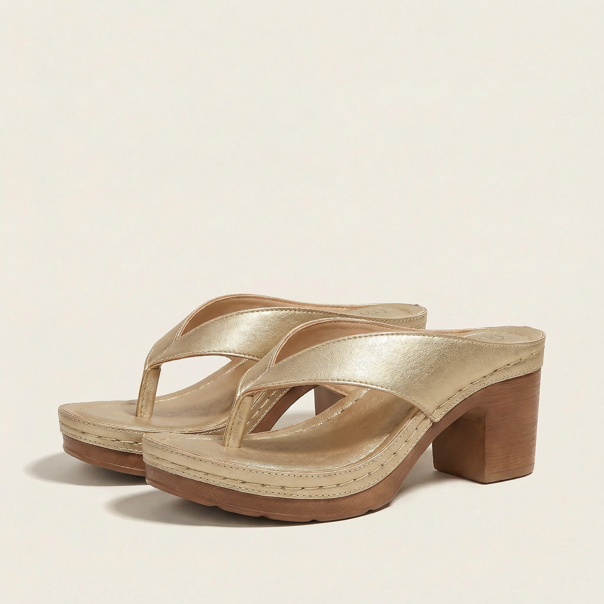 Women’s Low Heel Sandals – Slip-On Style