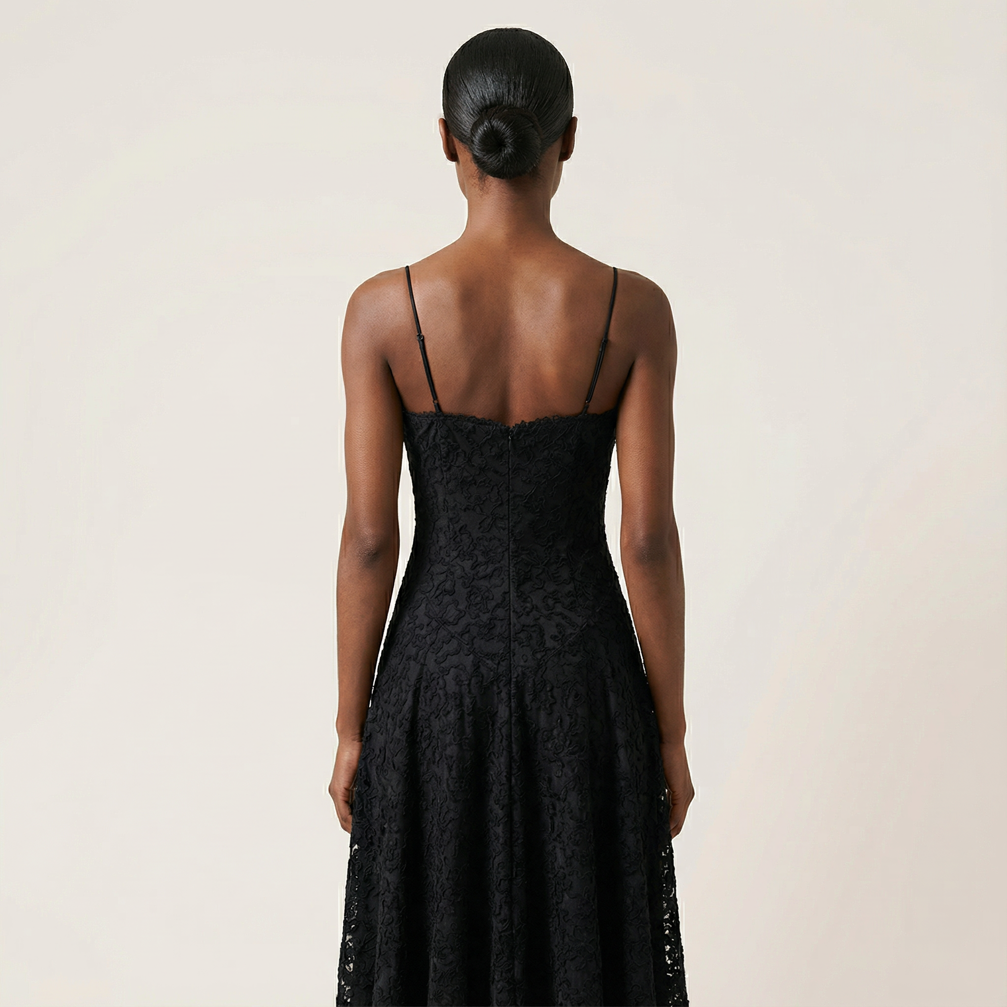 Women’s Maxi Dress – Slim Fit with Spaghetti Straps