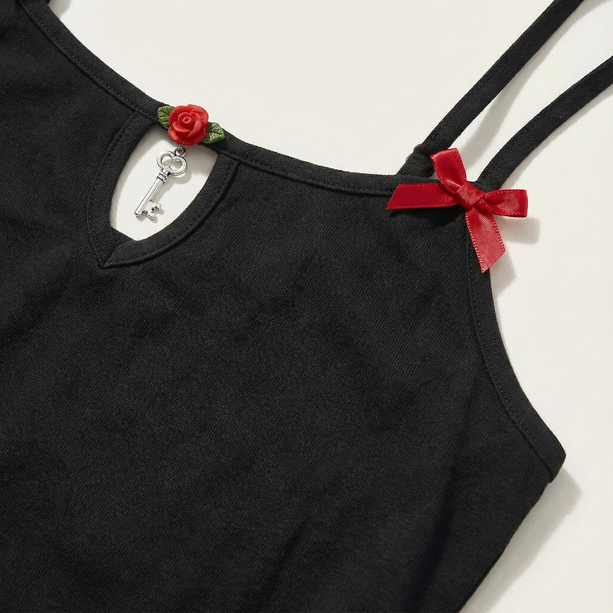 Women’s Sleepwear Set – Crop Cami Top and Pajama Shorts