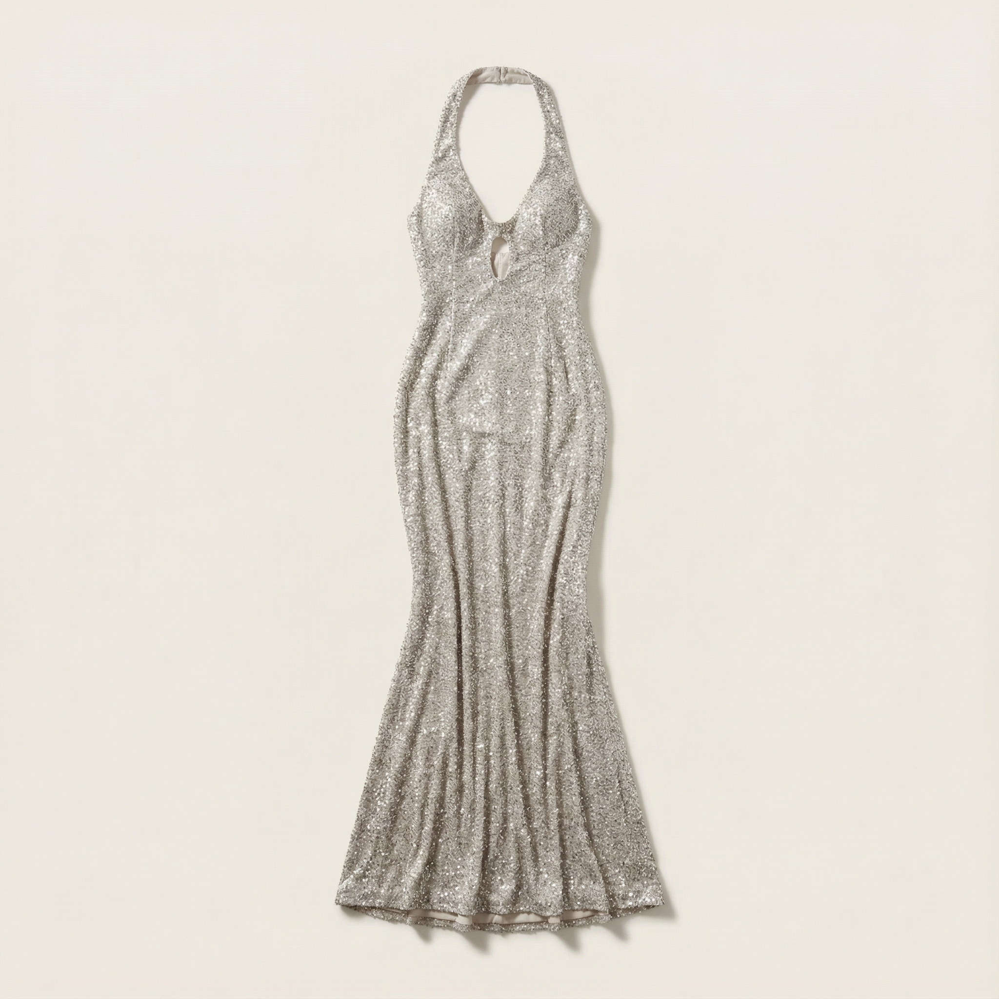 Women’s Sleeveless Maxi Dress – Cut-Out Design