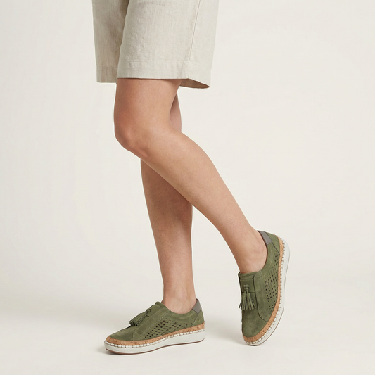 Women’s Slip-On Shoes – Perforated Upper Design