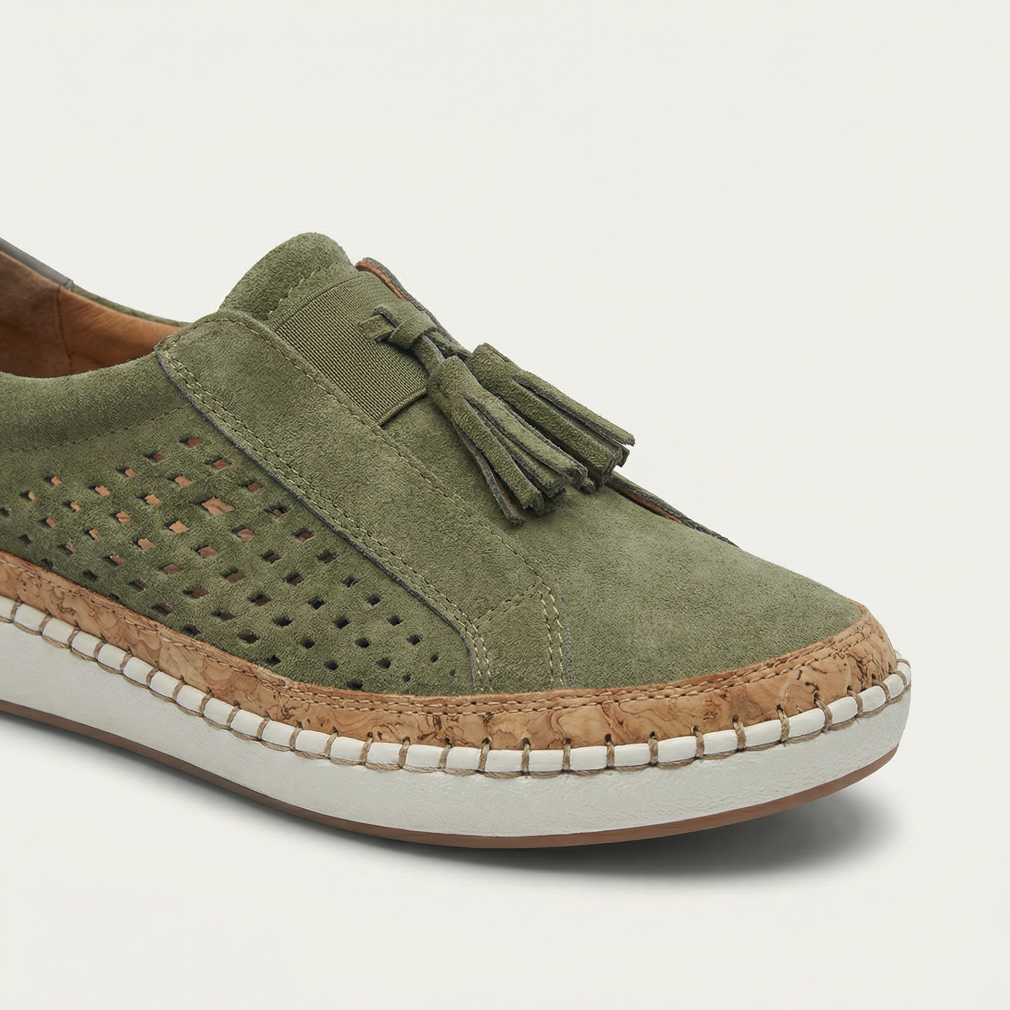 Women’s Slip-On Shoes – Perforated Upper Design