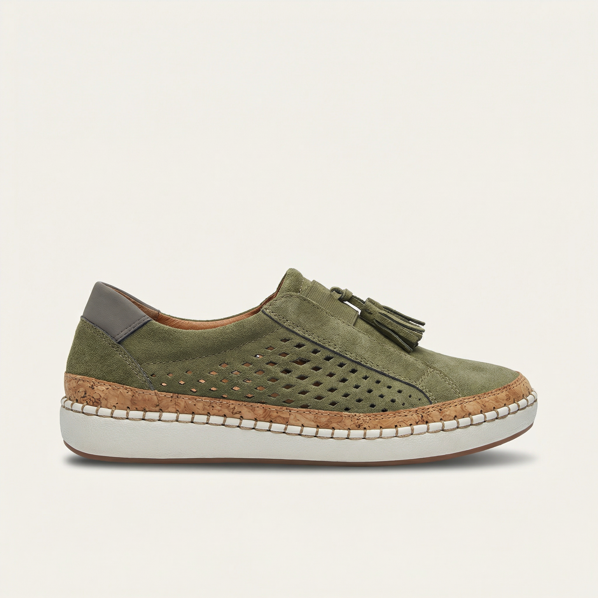 Women’s Slip-On Shoes – Perforated Upper Design