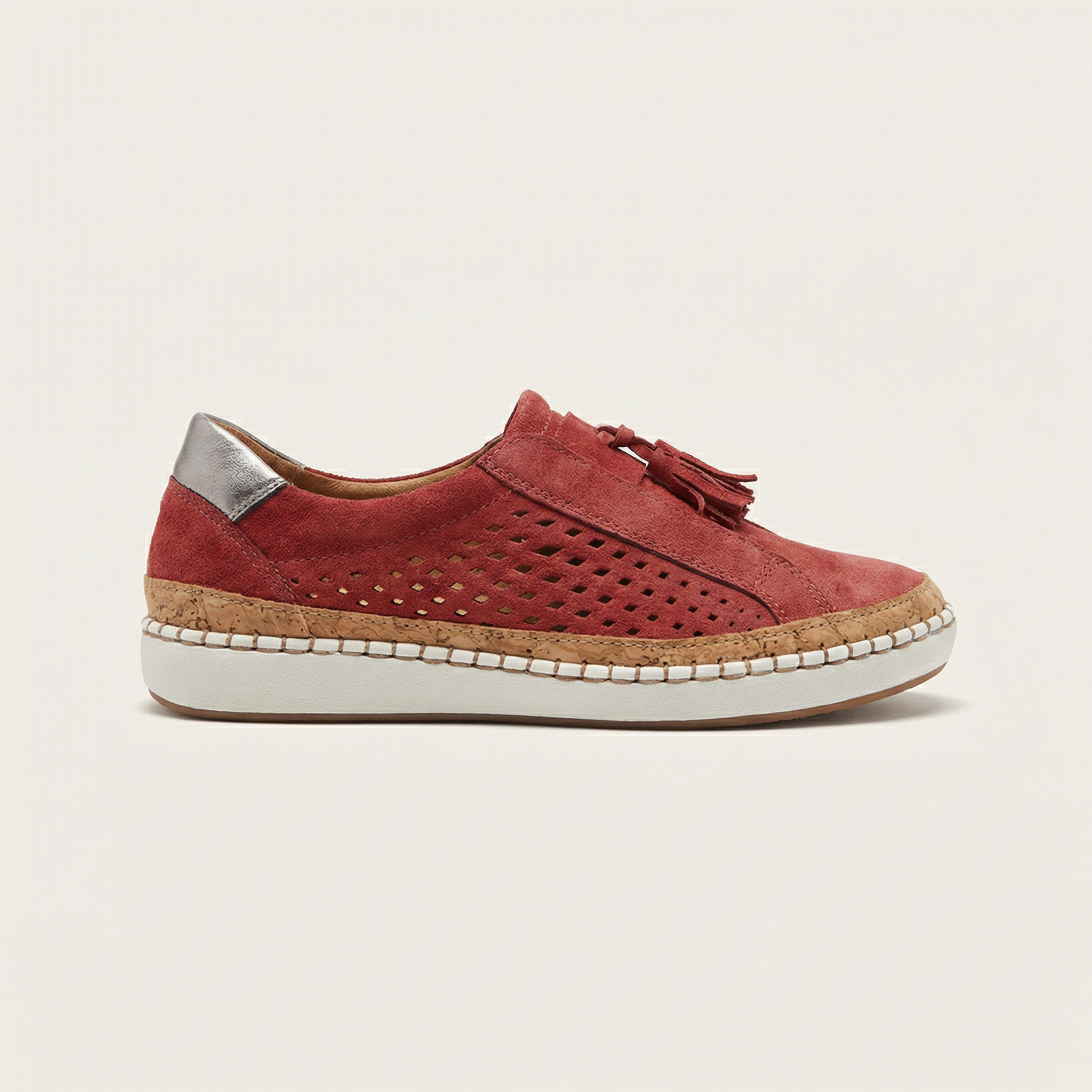 Women’s Slip-On Shoes – Perforated Upper Design