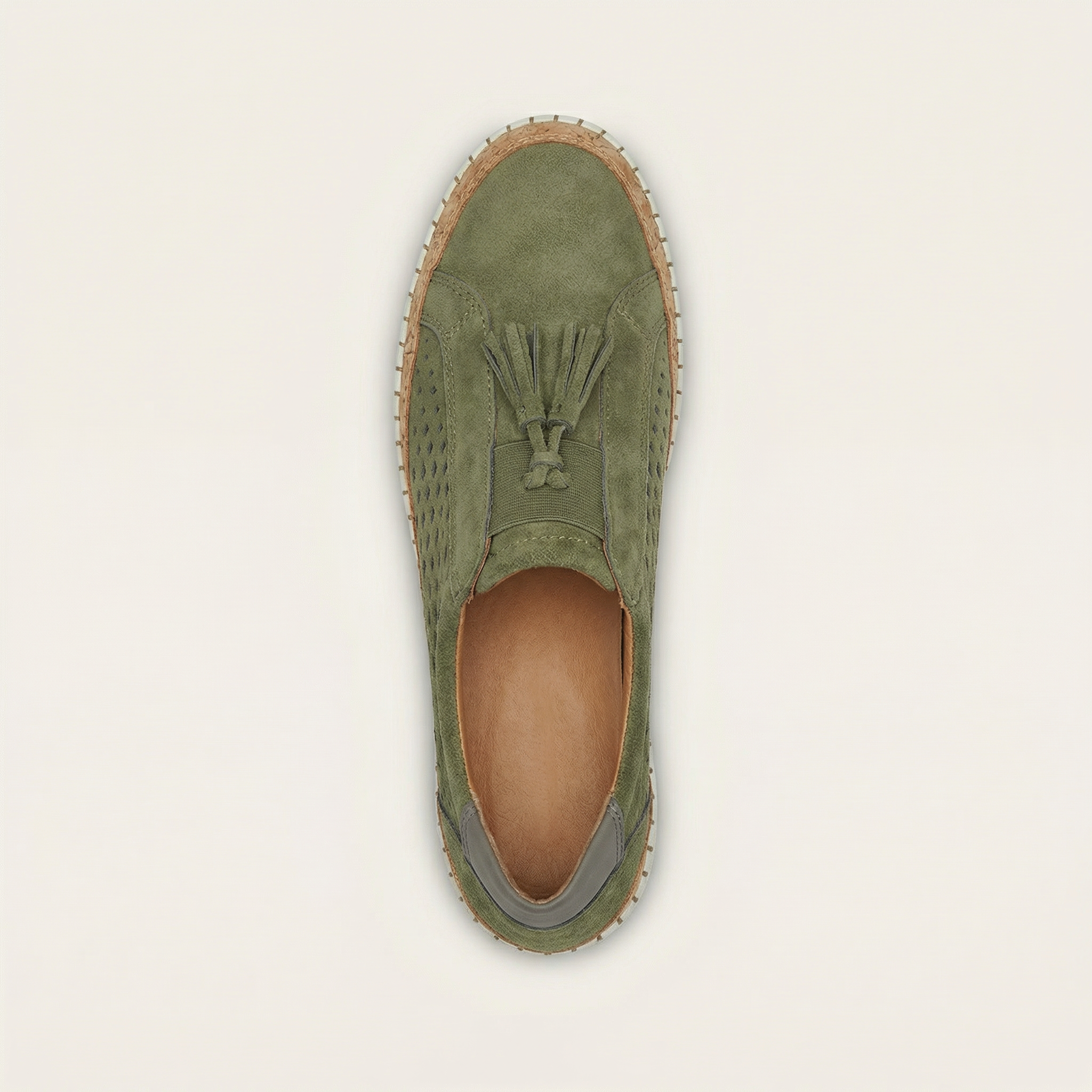 Women’s Slip-On Shoes – Perforated Upper Design