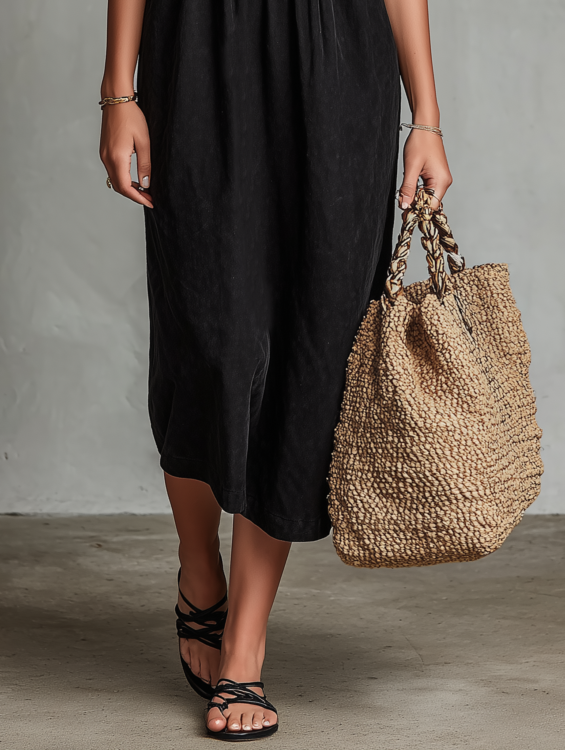 Women's Vacation Style Faux Suede Embroidered Midi Dress