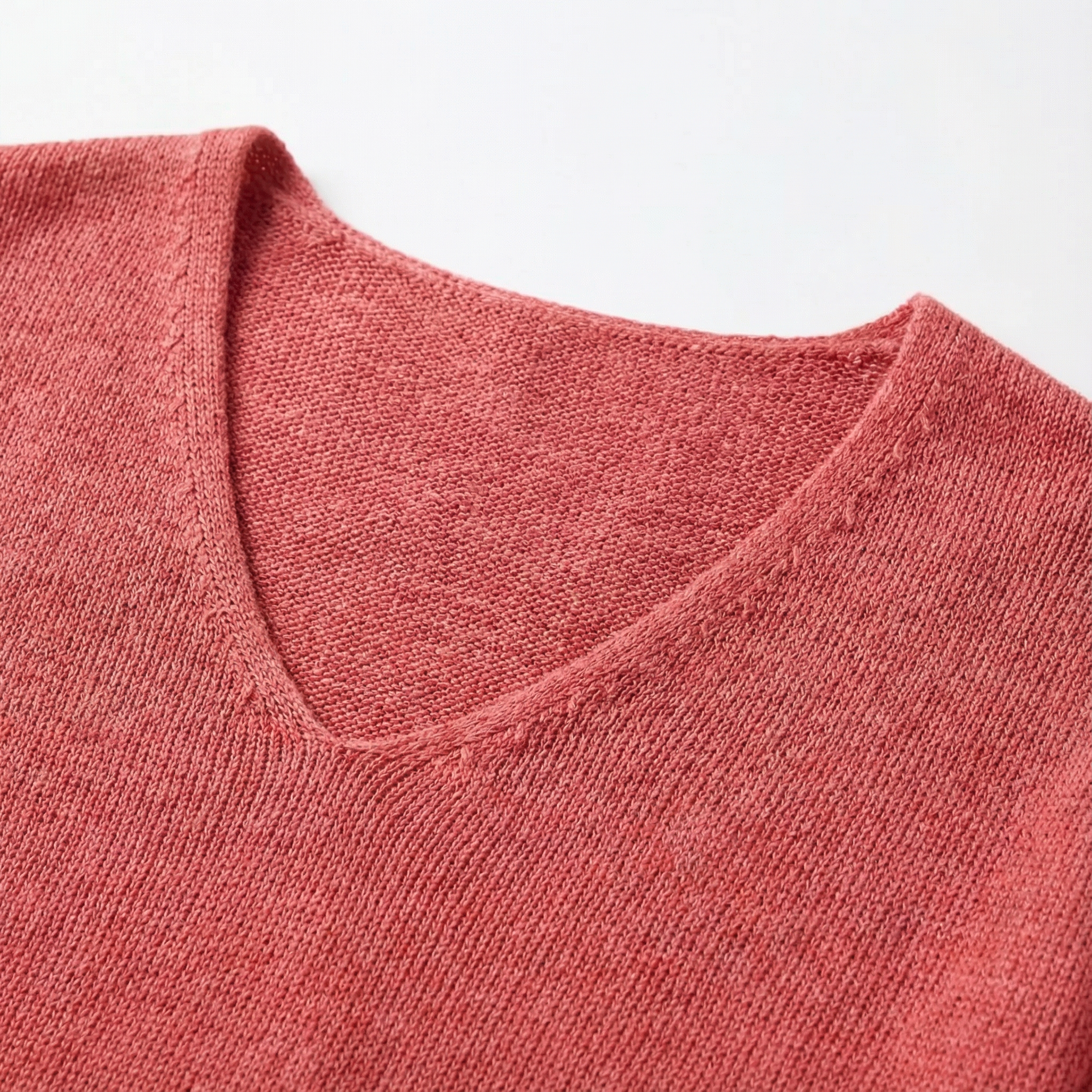 Women’s Knit Blouse – Relaxed V-Neck Shirt