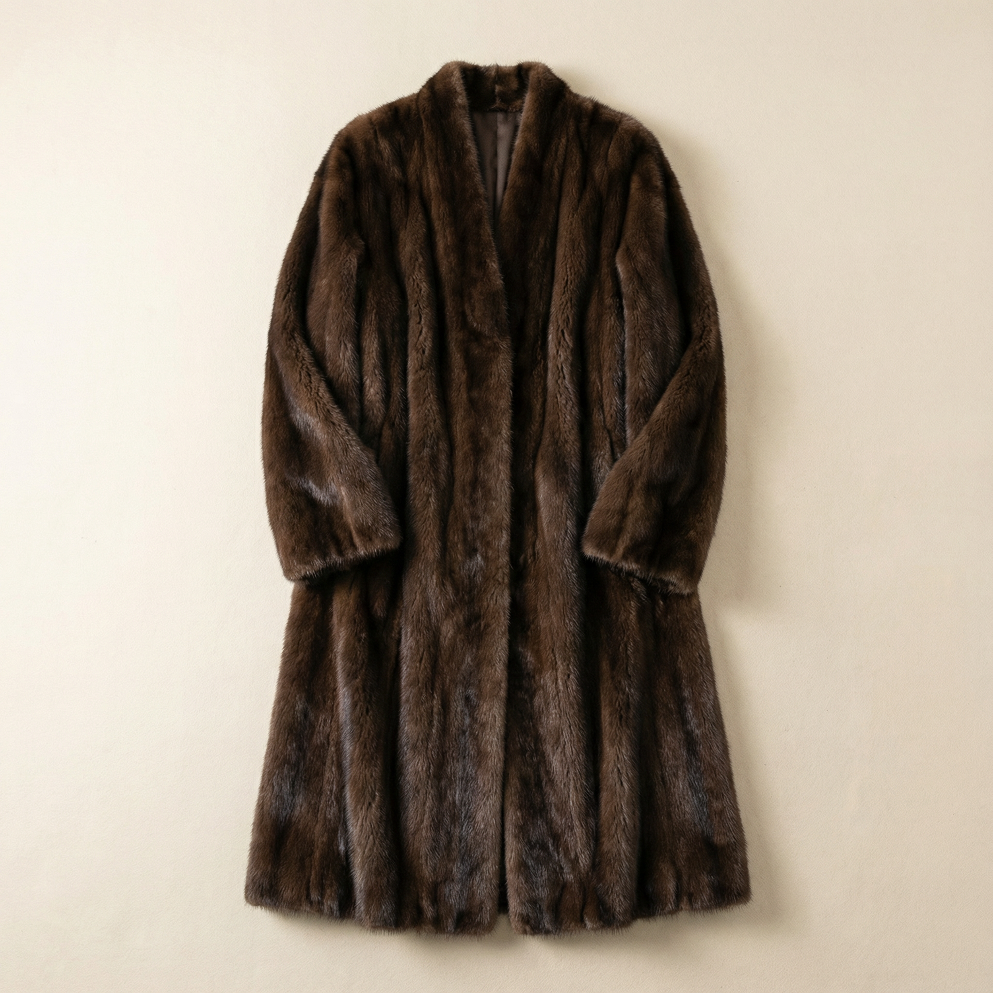 Women’s Long Overcoat – Lapel Design, Long Sleeves